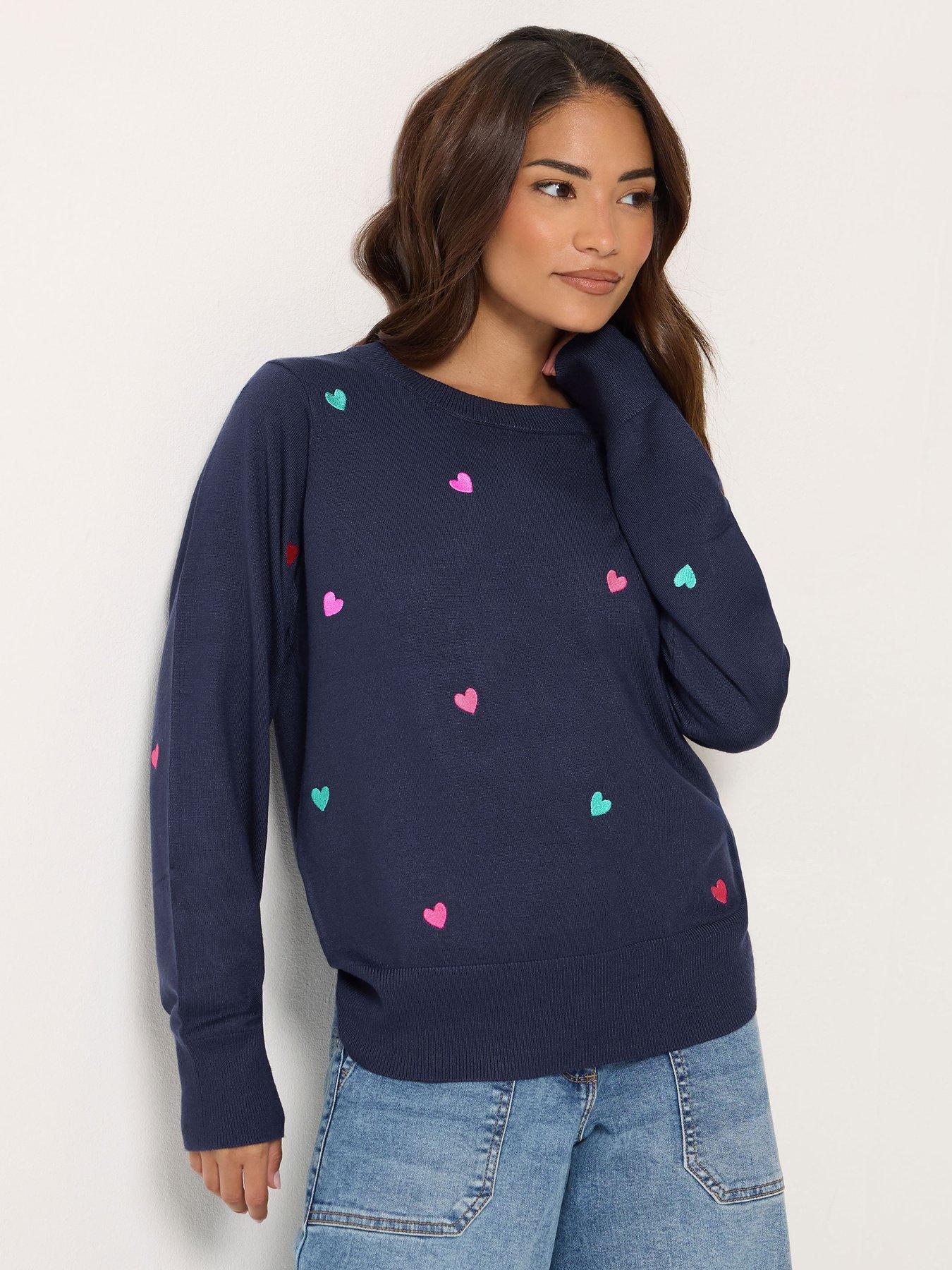 Image 1 of 4 of M&Co Petite Petite Heart Jumper