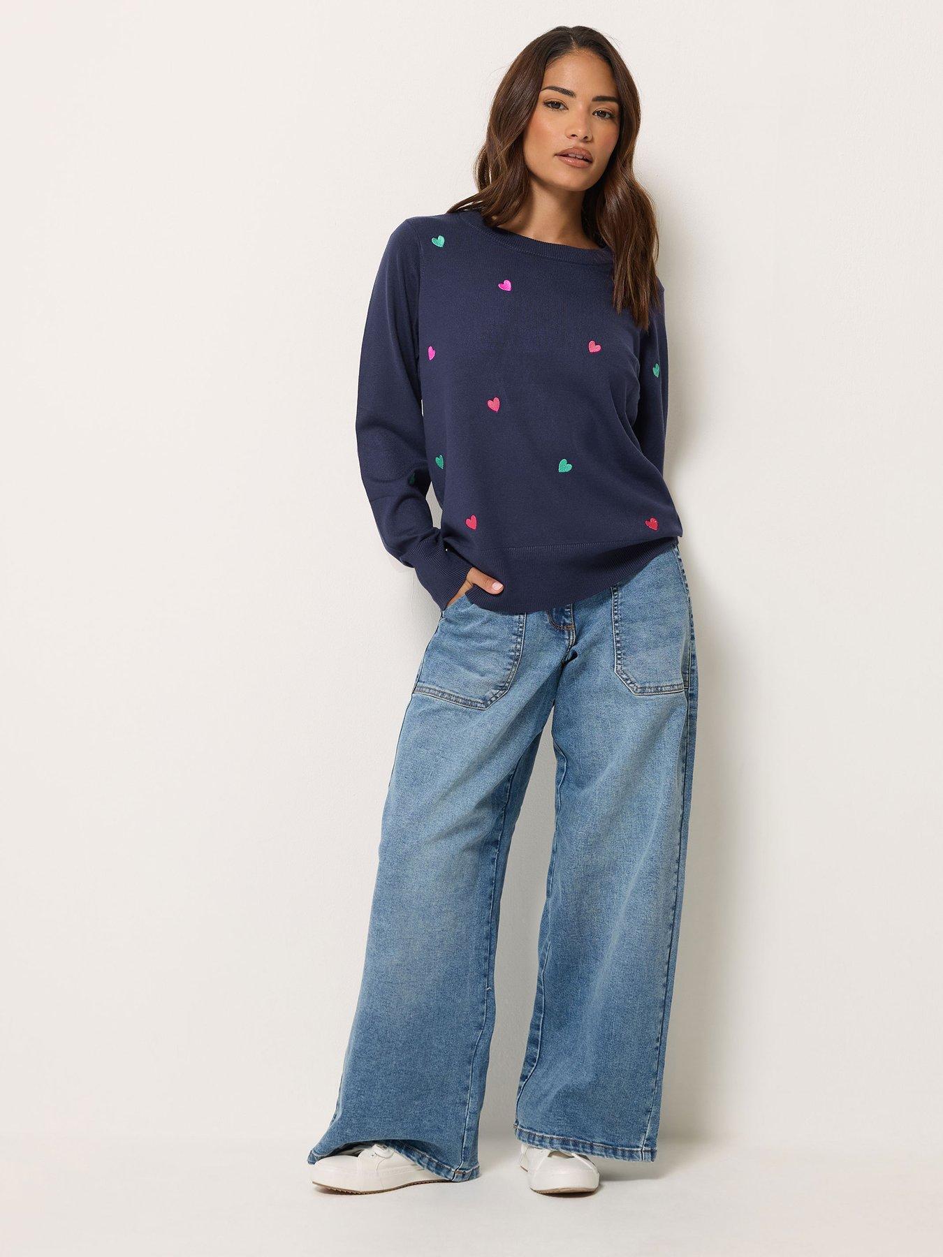 Image 3 of 4 of M&Co Petite Petite Heart Jumper