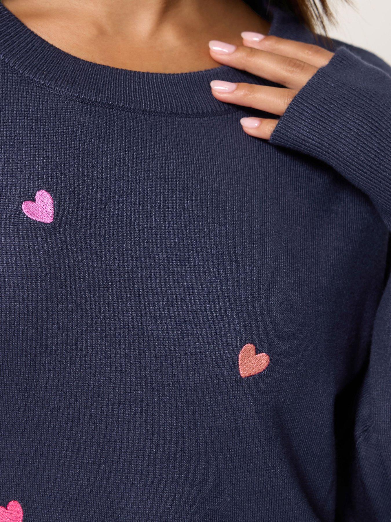 Image 4 of 4 of M&Co Petite Petite Heart Jumper