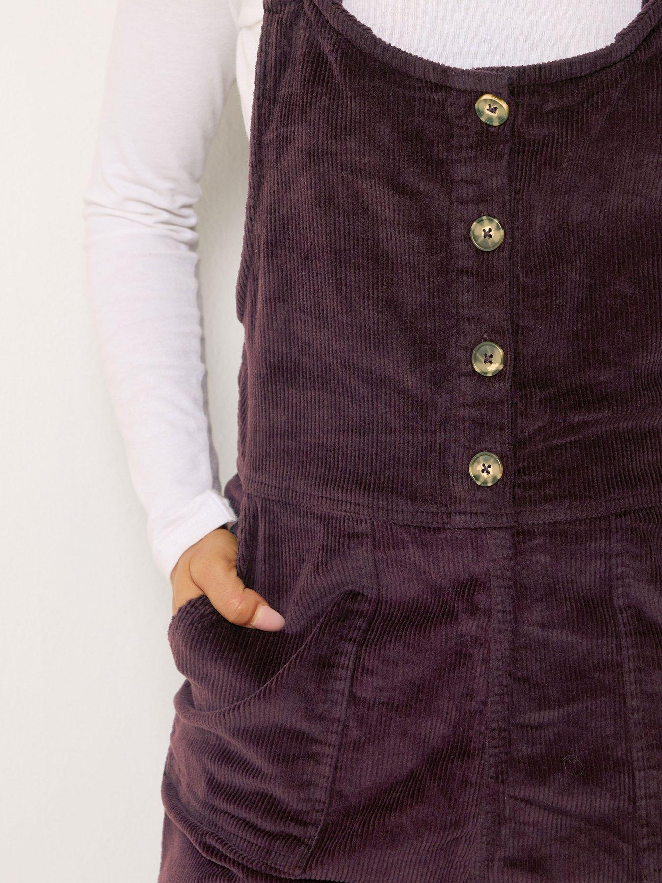 Image 4 of 4 of M&Co Petite Petite Corduroy Dungarees