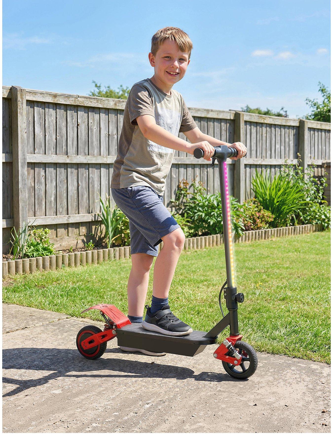 Aiyaplay Red Foldable Kids Electric Scooter With Lcd Display, Dual Shock Absorption, Up To 15 Km/H, Max Range 6 Km For Age 6-14, - Image 2