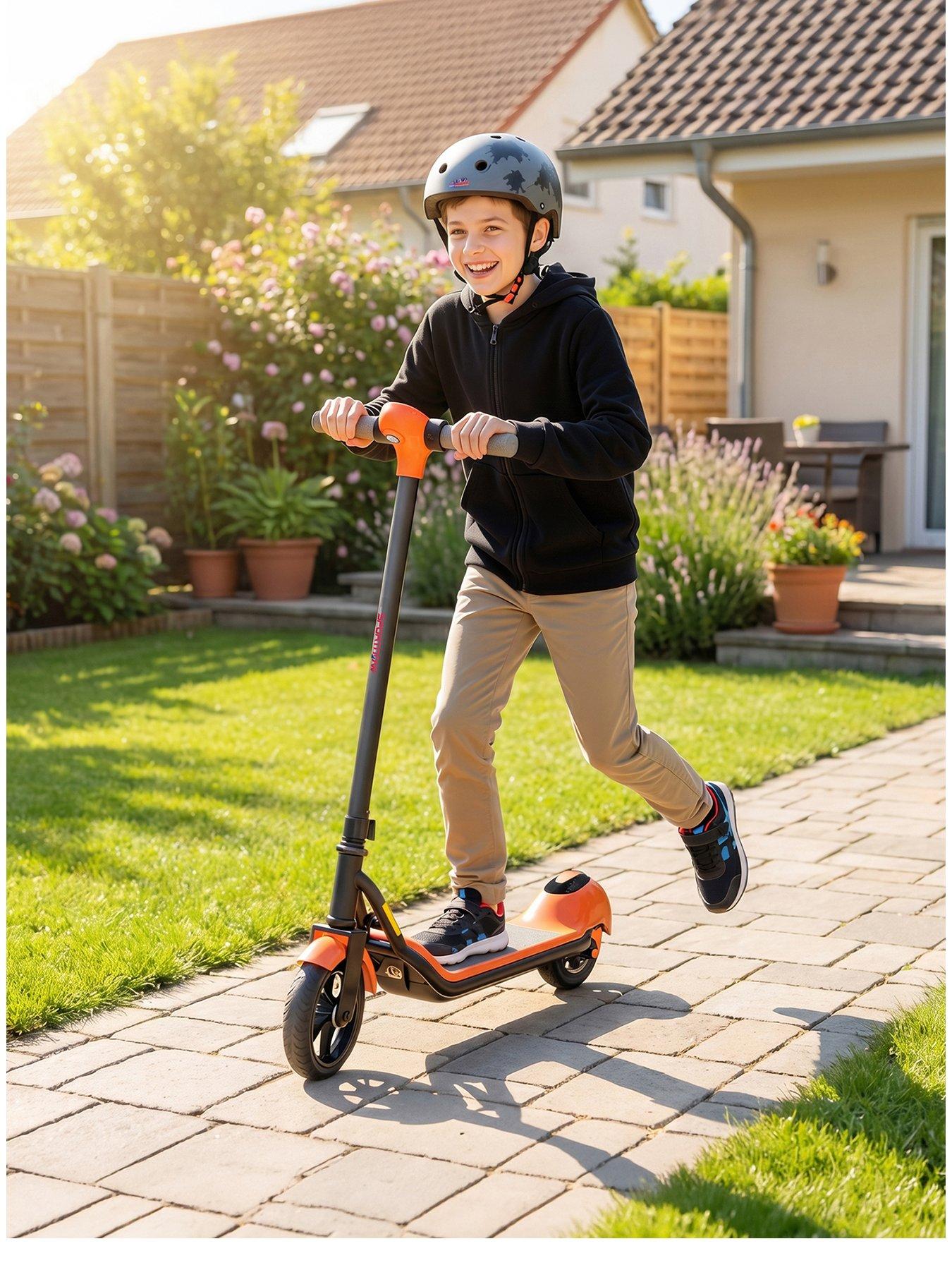 Sportnow Sportnow Electric Scooter, Lightweight Kids Scooter With Led Display, Orange