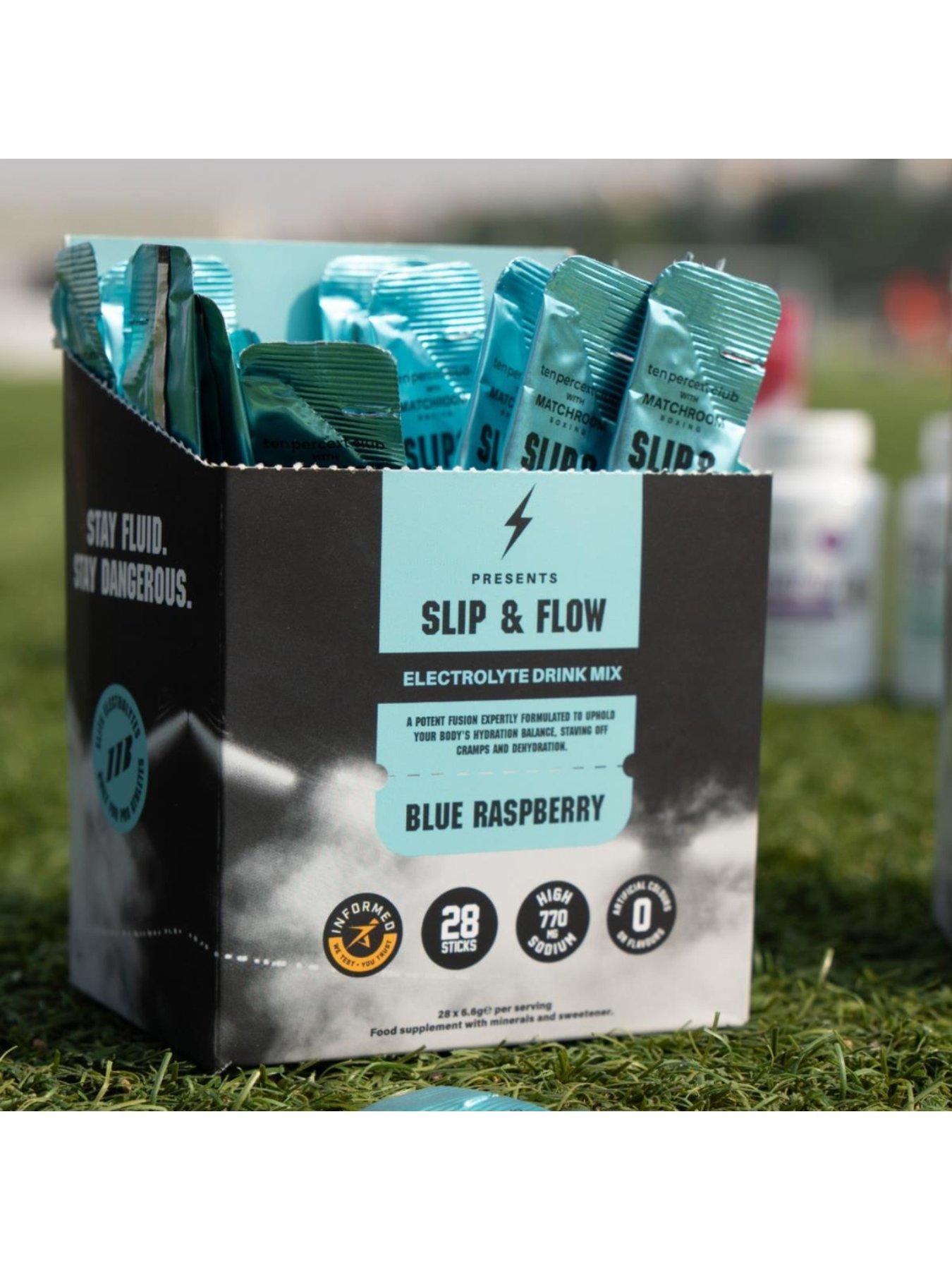 Image 4 of 4 of Ten Percent Club Slip & Flow Electrolytes - Blue Raspbery - 28 sachets