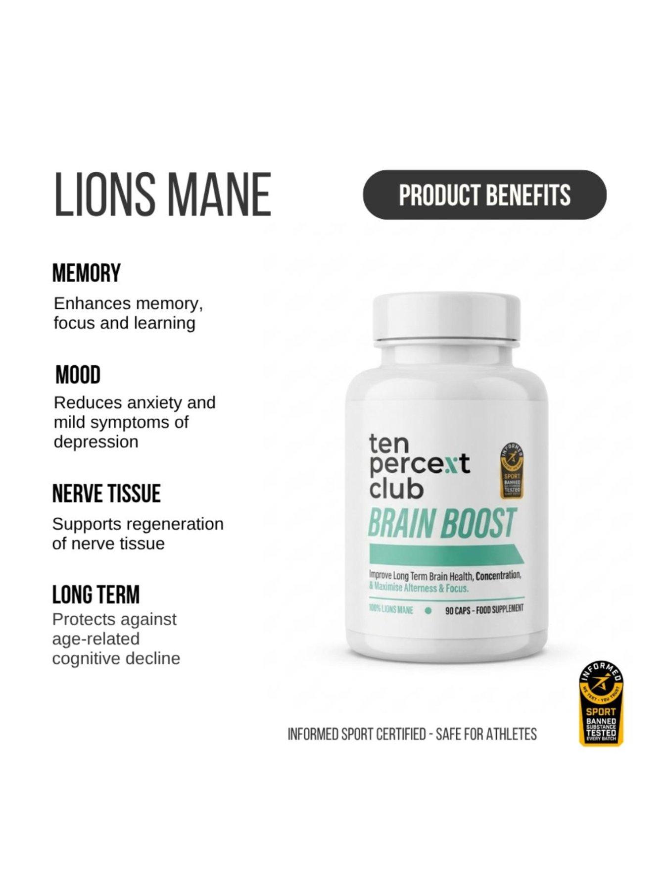 Image 2 of 6 of Ten Percent Club Brain Boost - Unflavoured - 90 capsules