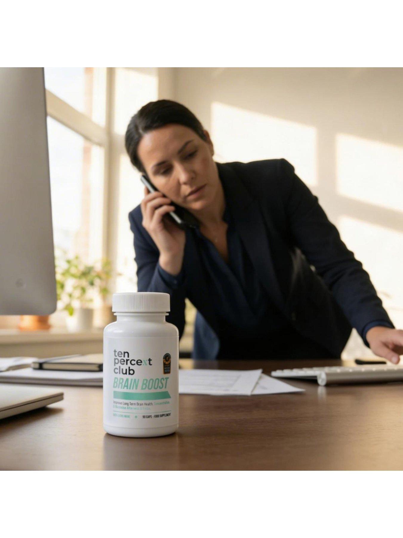 Image 3 of 6 of Ten Percent Club Brain Boost - Unflavoured - 90 capsules