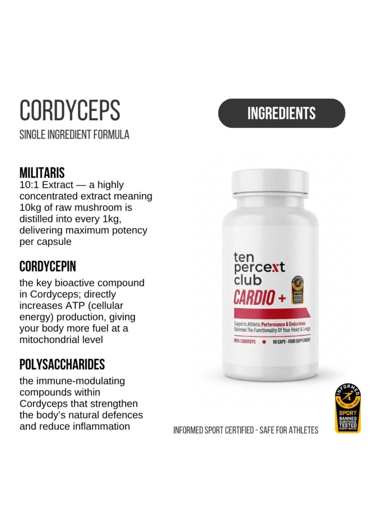 Image 2 of 6 of Ten Percent Club Cardio+ - Unflavoured - 90 capsules