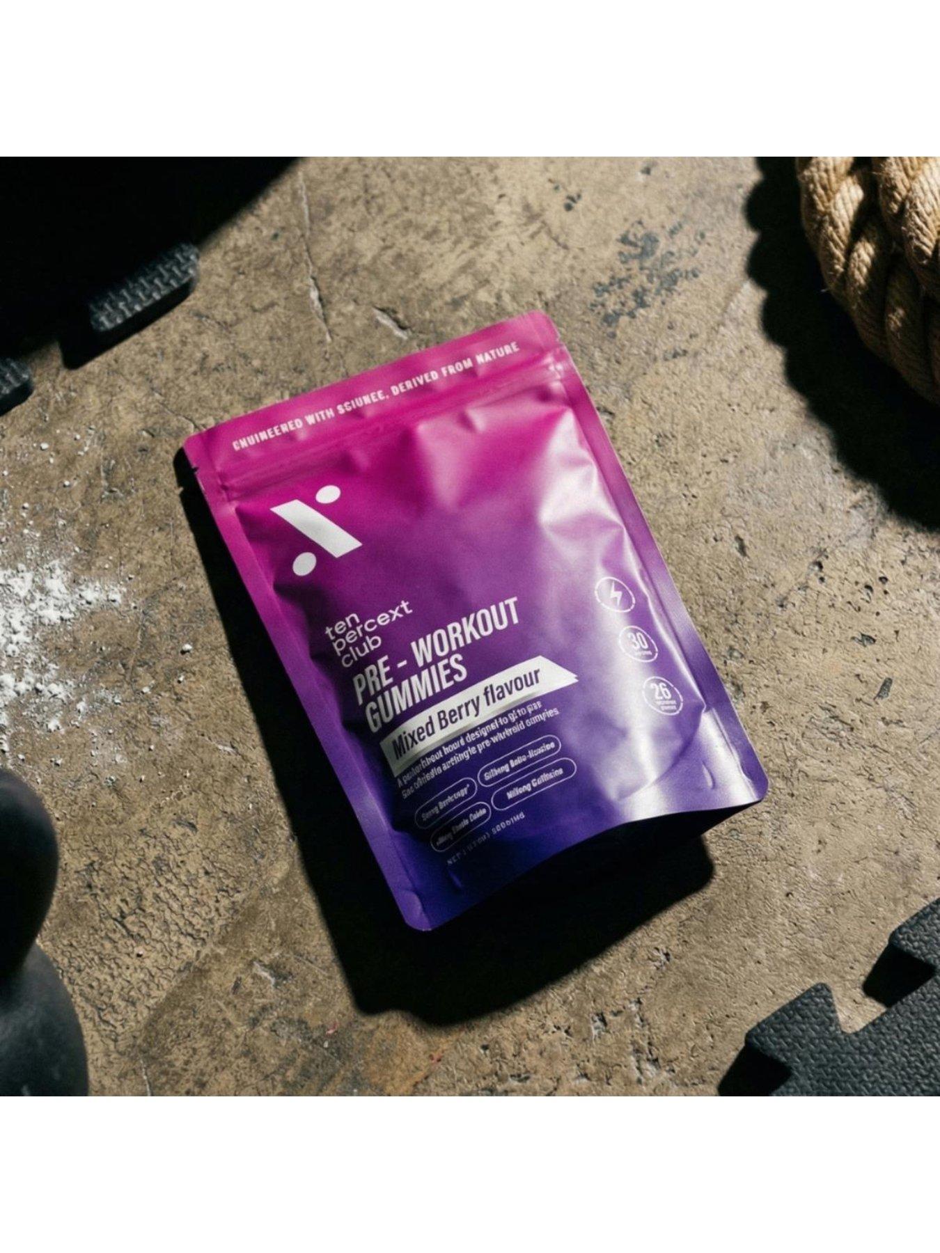 Image 4 of 4 of Ten Percent Club Pre Workout Gummies - Mixed Berry - 60 gummies