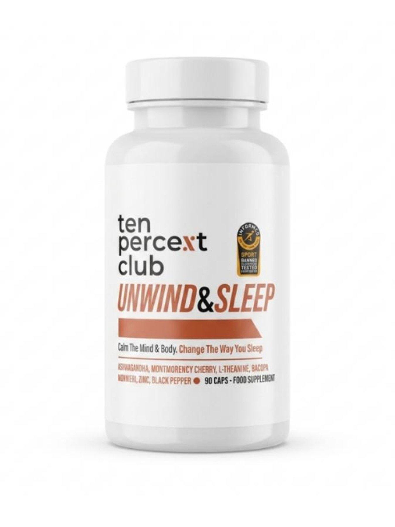 Image 1 of 6 of Ten Percent Club Unwind And Sleep - Unflavoured - 90 capsules
