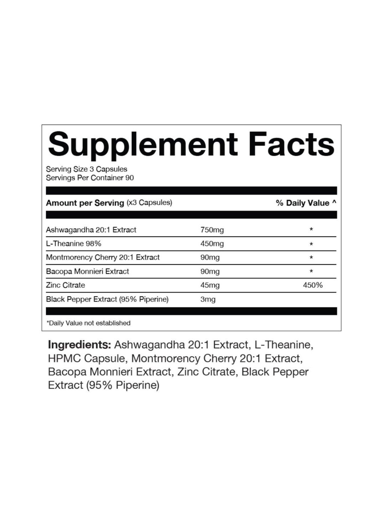 Image 6 of 6 of Ten Percent Club Unwind And Sleep - Unflavoured - 90 capsules
