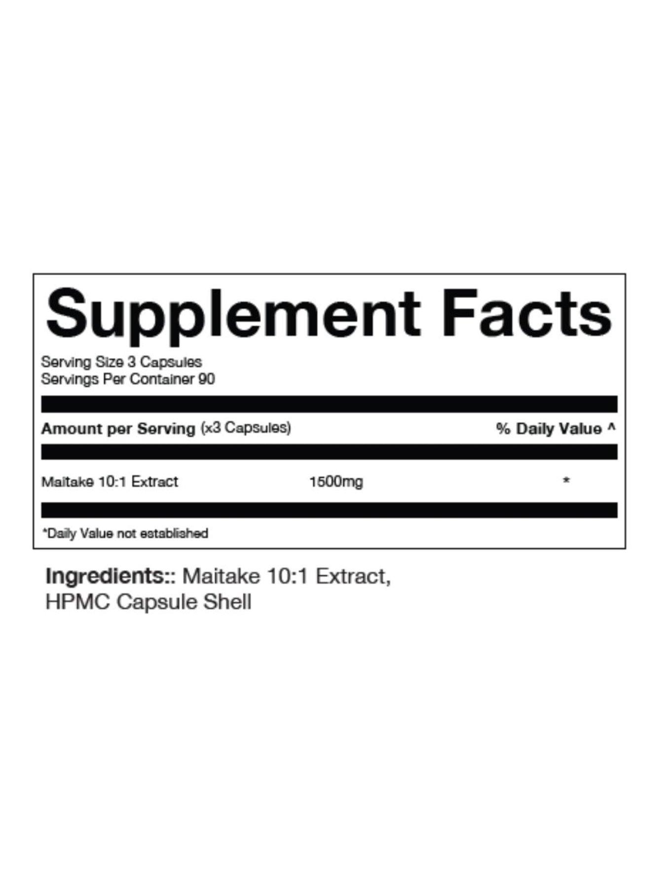 Image 5 of 5 of Ten Percent Club Maitake Metaboost - Unflavoured - 90 capsules
