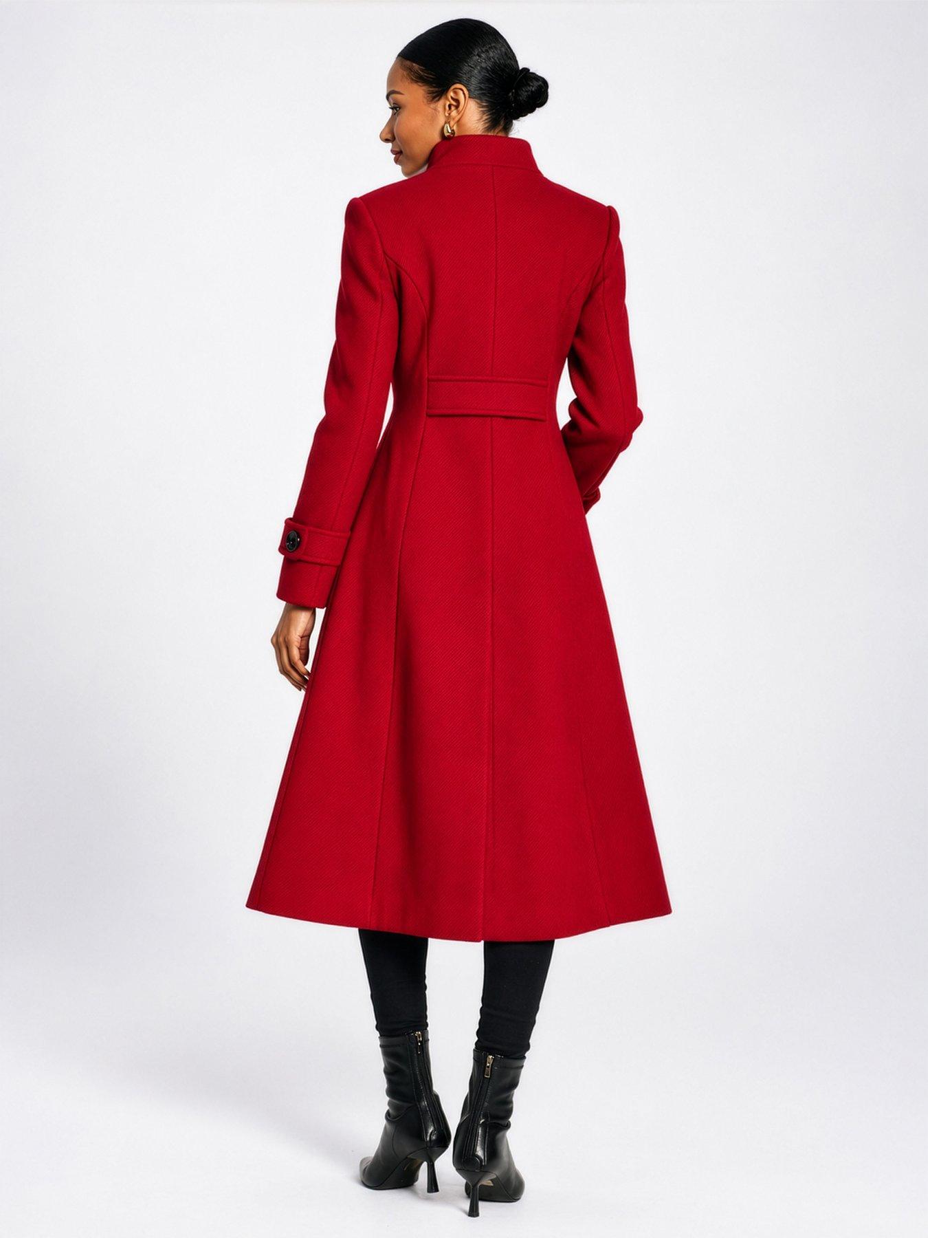 Image 2 of 6 of Jolie Moi Asymmetrical Button Fit&Flare Jacket
