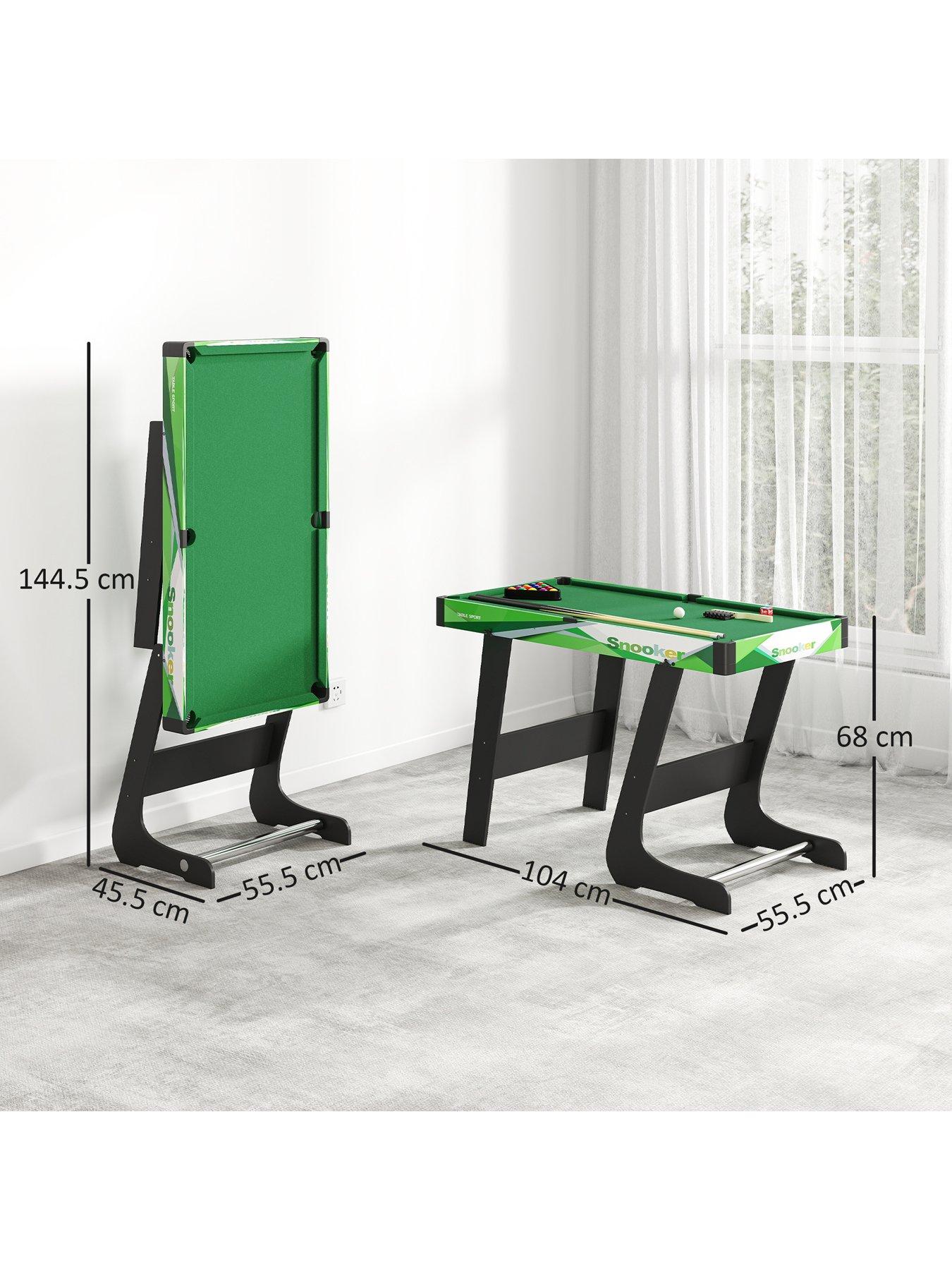 Image 3 of 7 of Sportnow 104cm Folding Pool Games Table with Cues, Balls, Chalk, Triangle, Brush