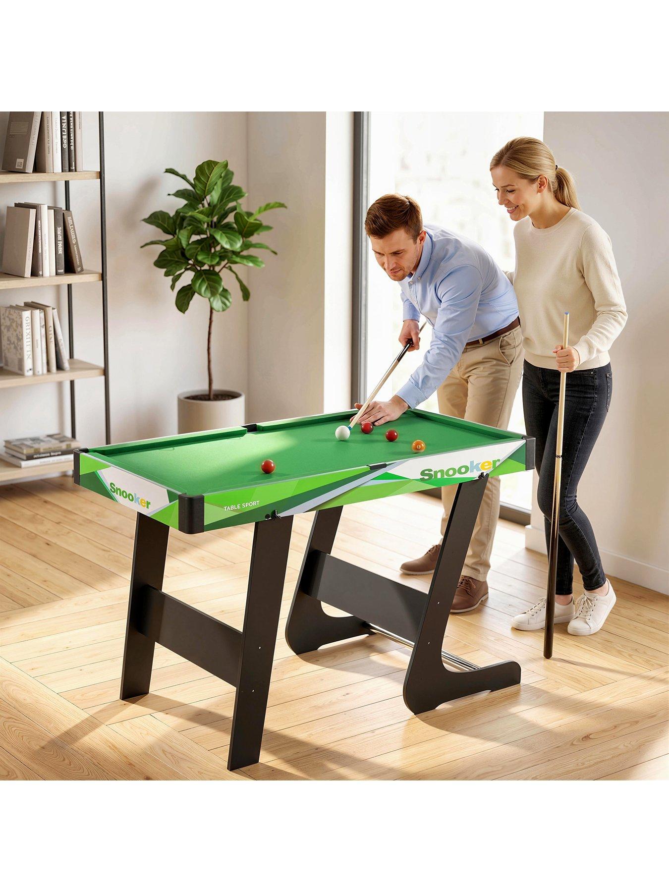 Image 4 of 7 of Sportnow 104cm Folding Pool Games Table with Cues, Balls, Chalk, Triangle, Brush