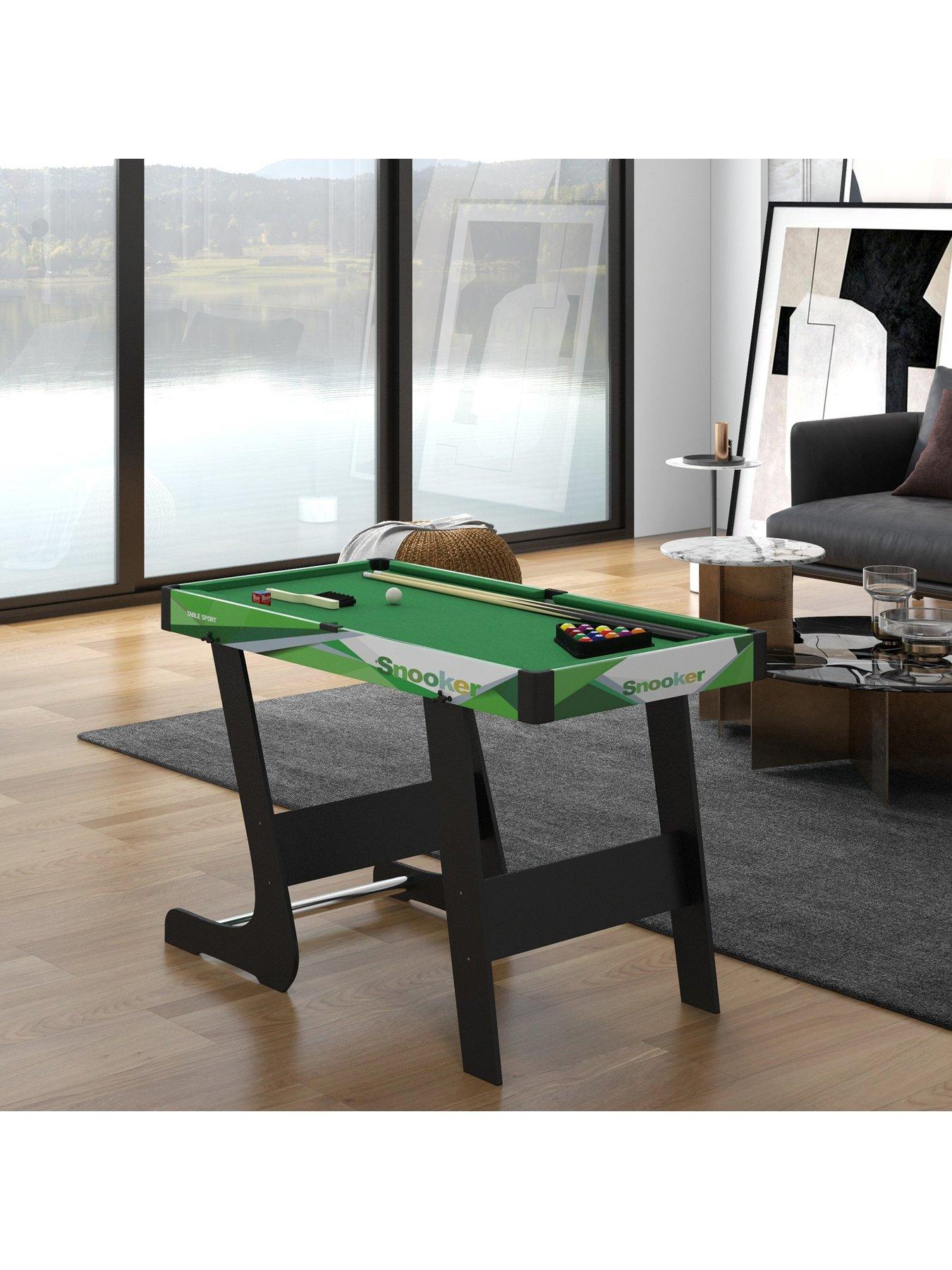 Image 7 of 7 of Sportnow 104cm Folding Pool Games Table with Cues, Balls, Chalk, Triangle, Brush