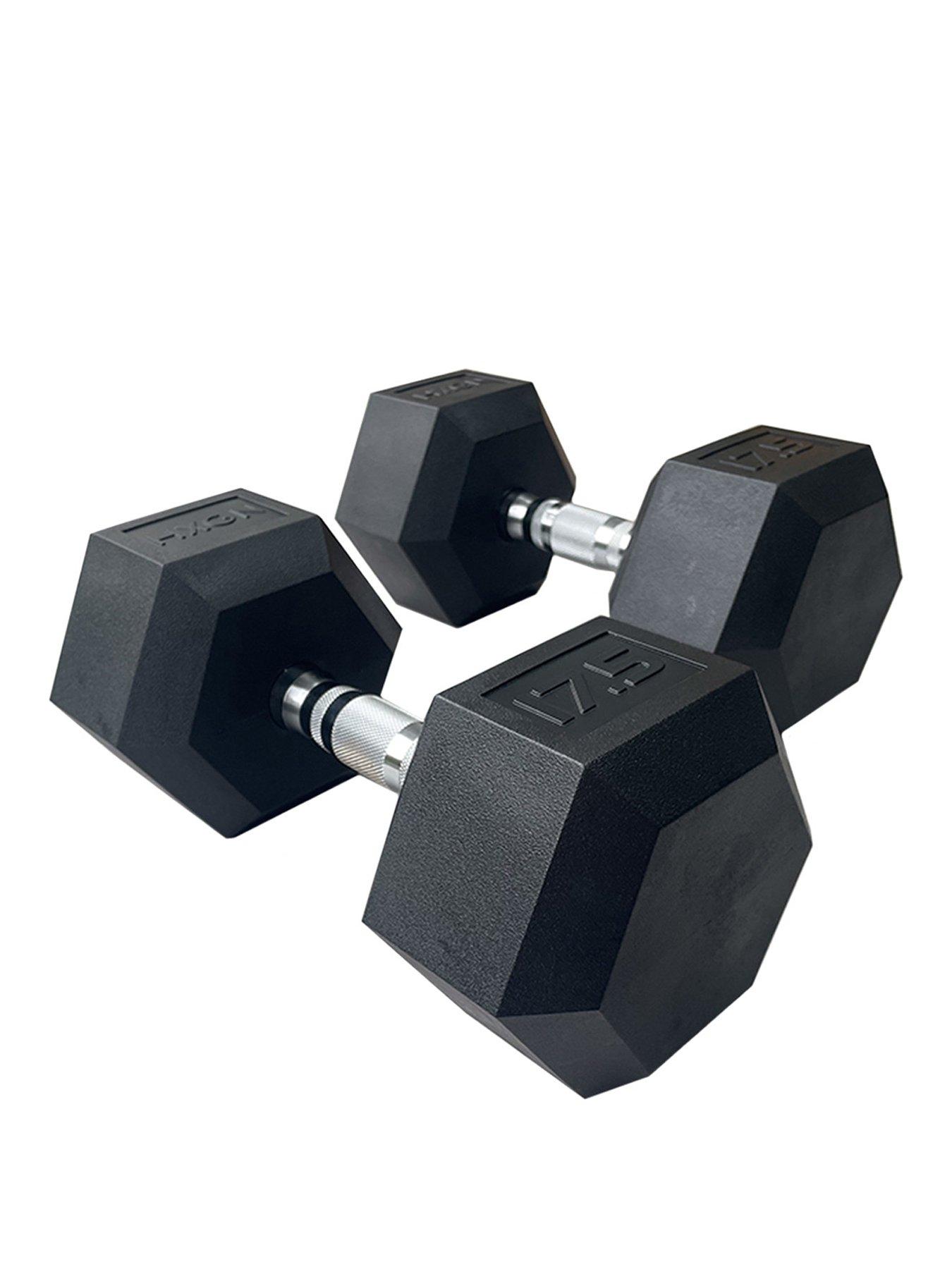 Image 1 of 6 of HXGN HXGN Pro Hex Dumbbells 2 x 17.5kg