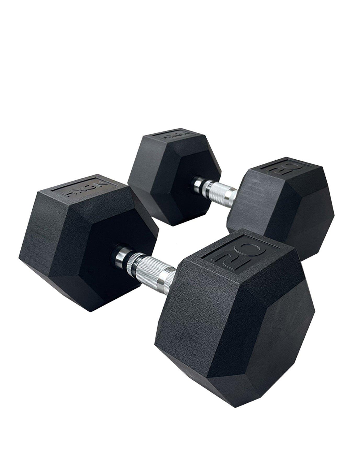 Image 1 of 6 of HXGN HXGN Pro Hex Dumbbells 2 x 20kg