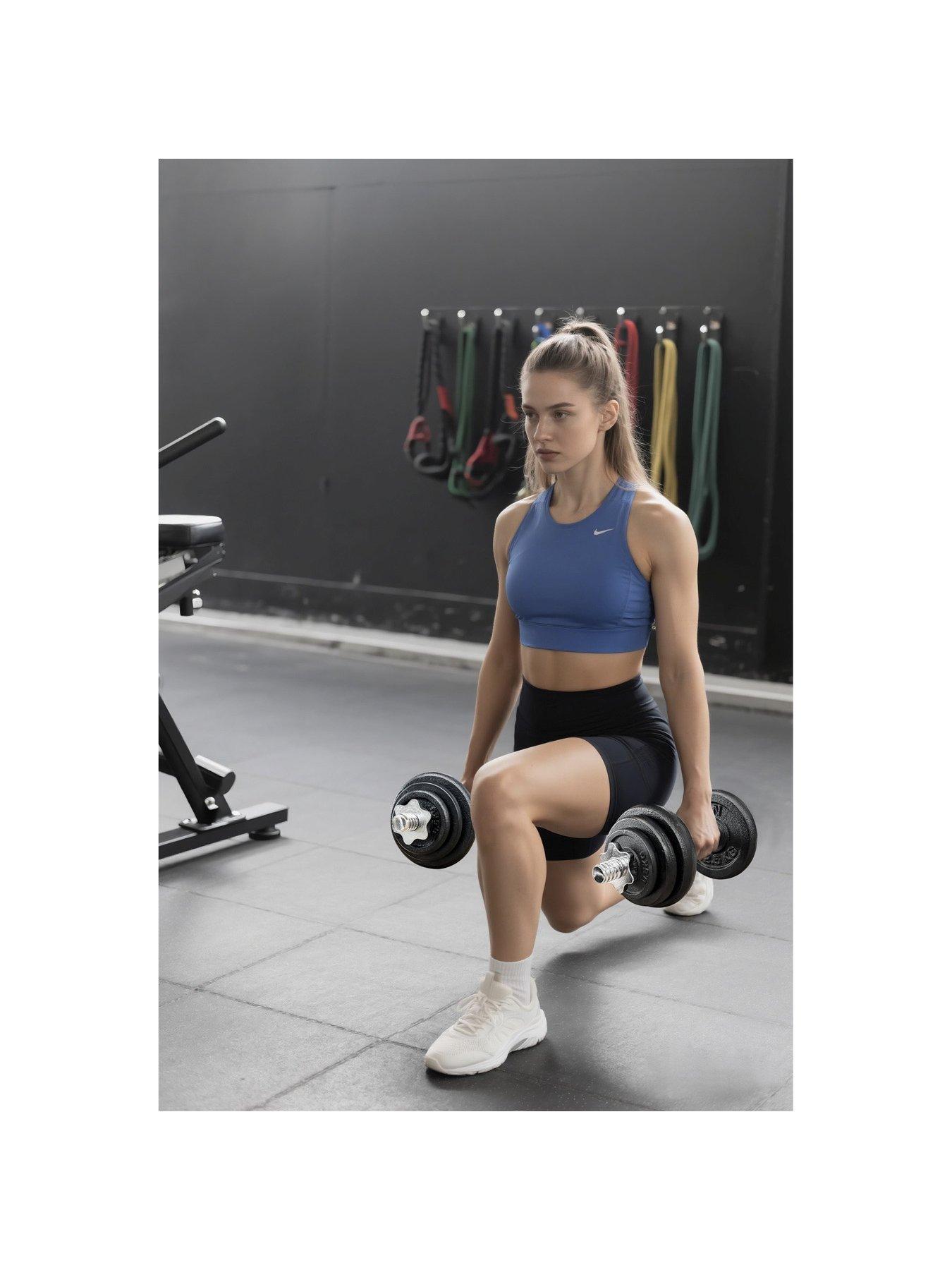 Image 3 of 7 of HXGN HXGN 20kg Cast Iron Dumbbell Weight Set