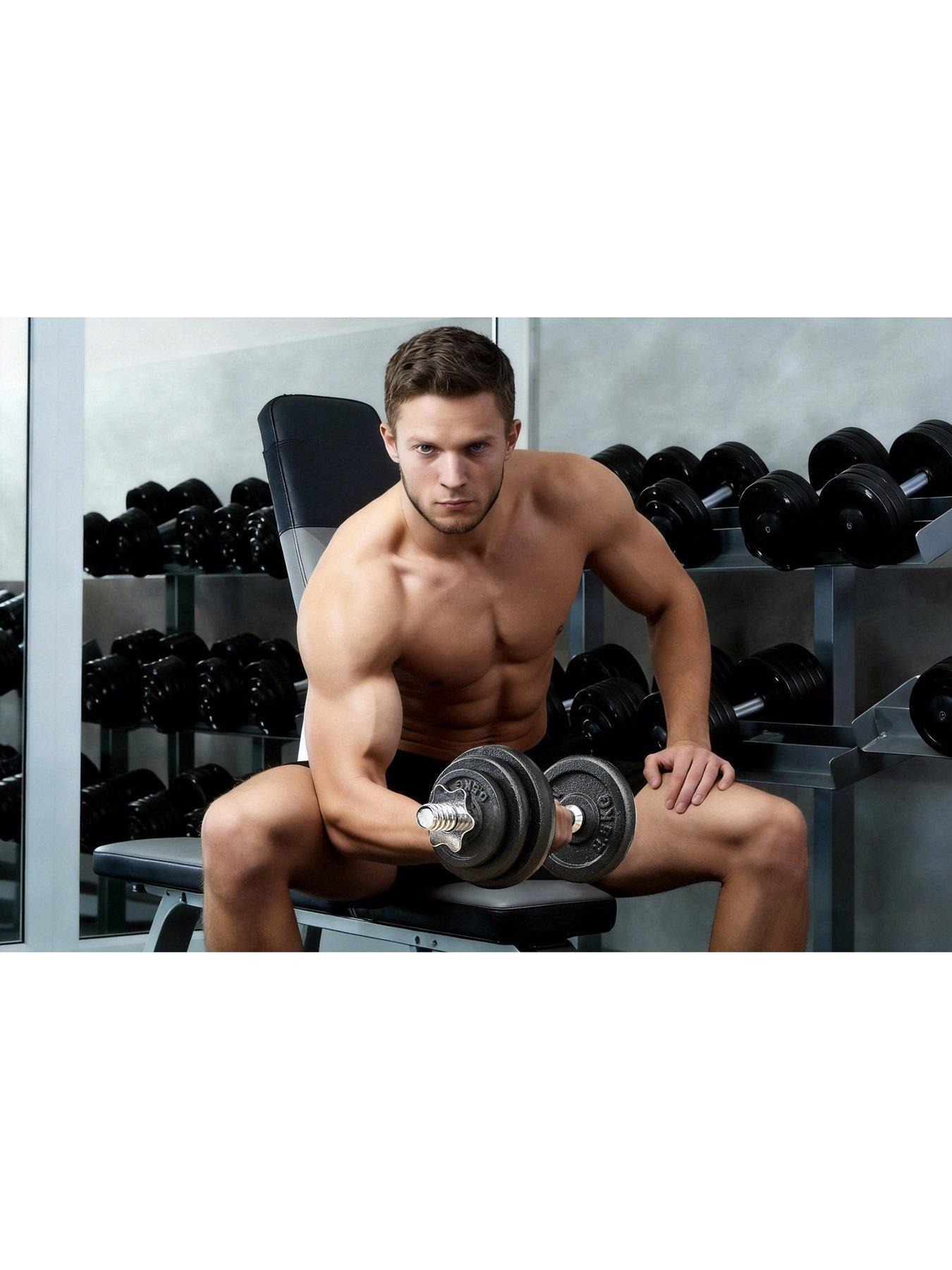 Image 4 of 7 of HXGN HXGN 20kg Cast Iron Dumbbell Weight Set