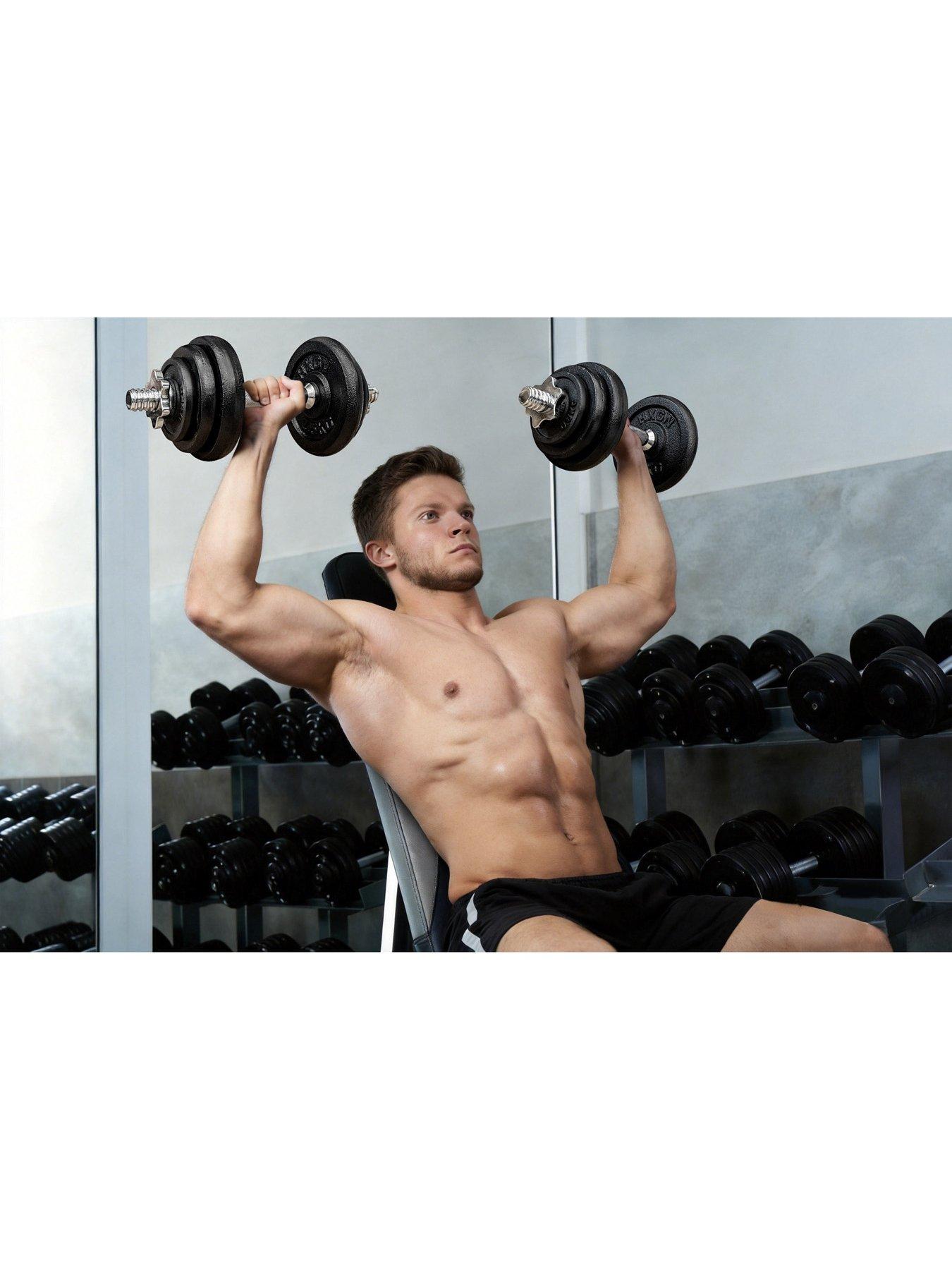 Image 7 of 7 of HXGN HXGN 20kg Cast Iron Dumbbell Weight Set