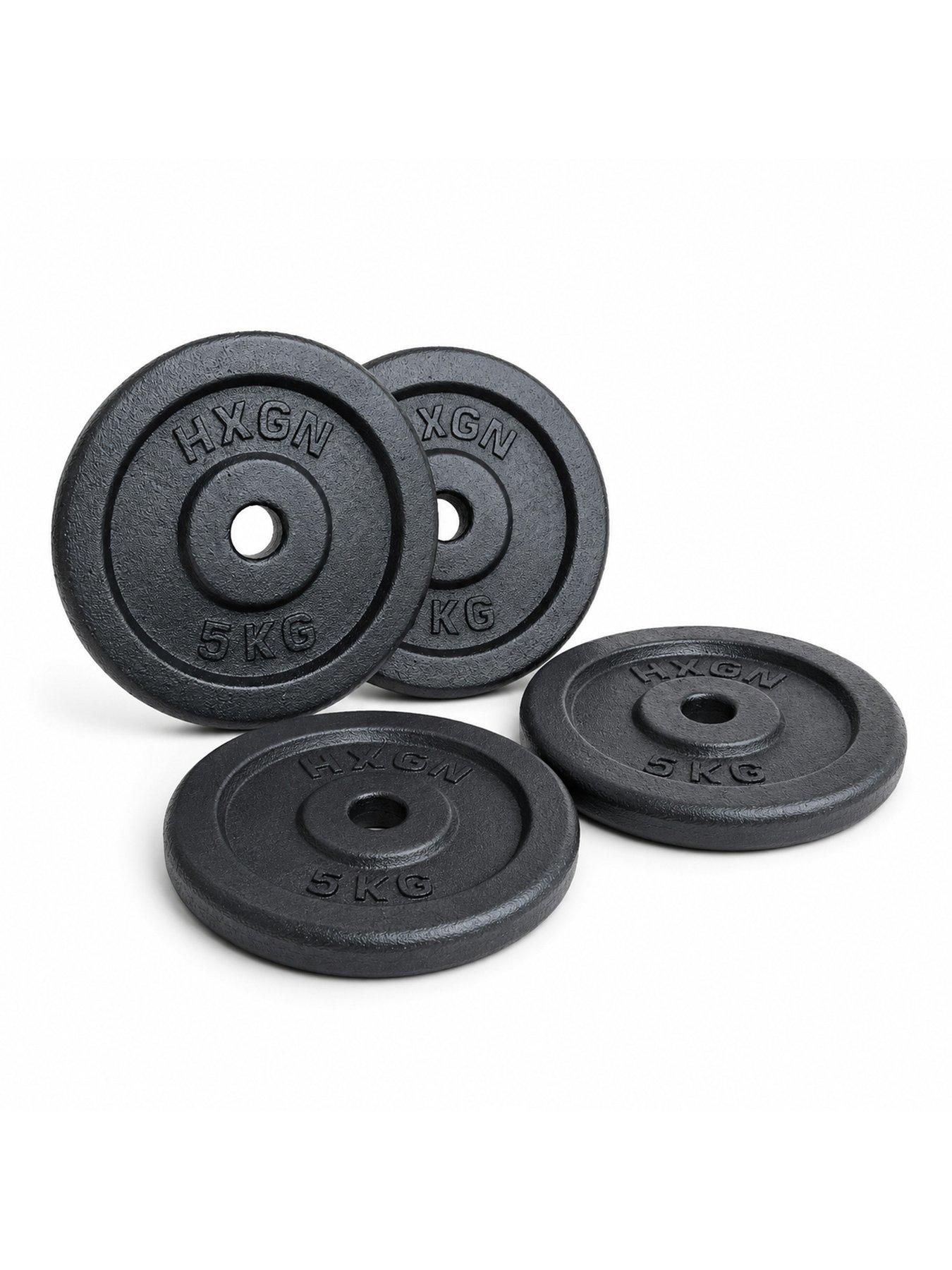 Image 4 of 4 of HXGN HXGN 4 x 5kg Cast Iron 1' Weight Plates