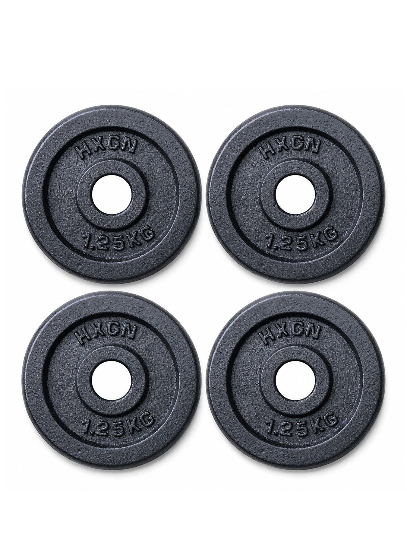 HXGN 4 x 1.25kg Cast Iron 1” Weight Plates - Image 2