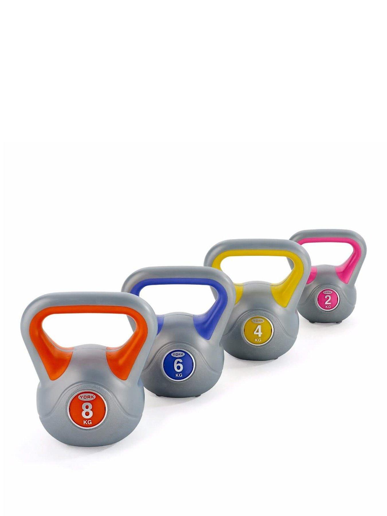 York Vinyl Kettlebell Set Home Gym Weight Lifting Training Men Women 2,4,6,8kg - Image 3
