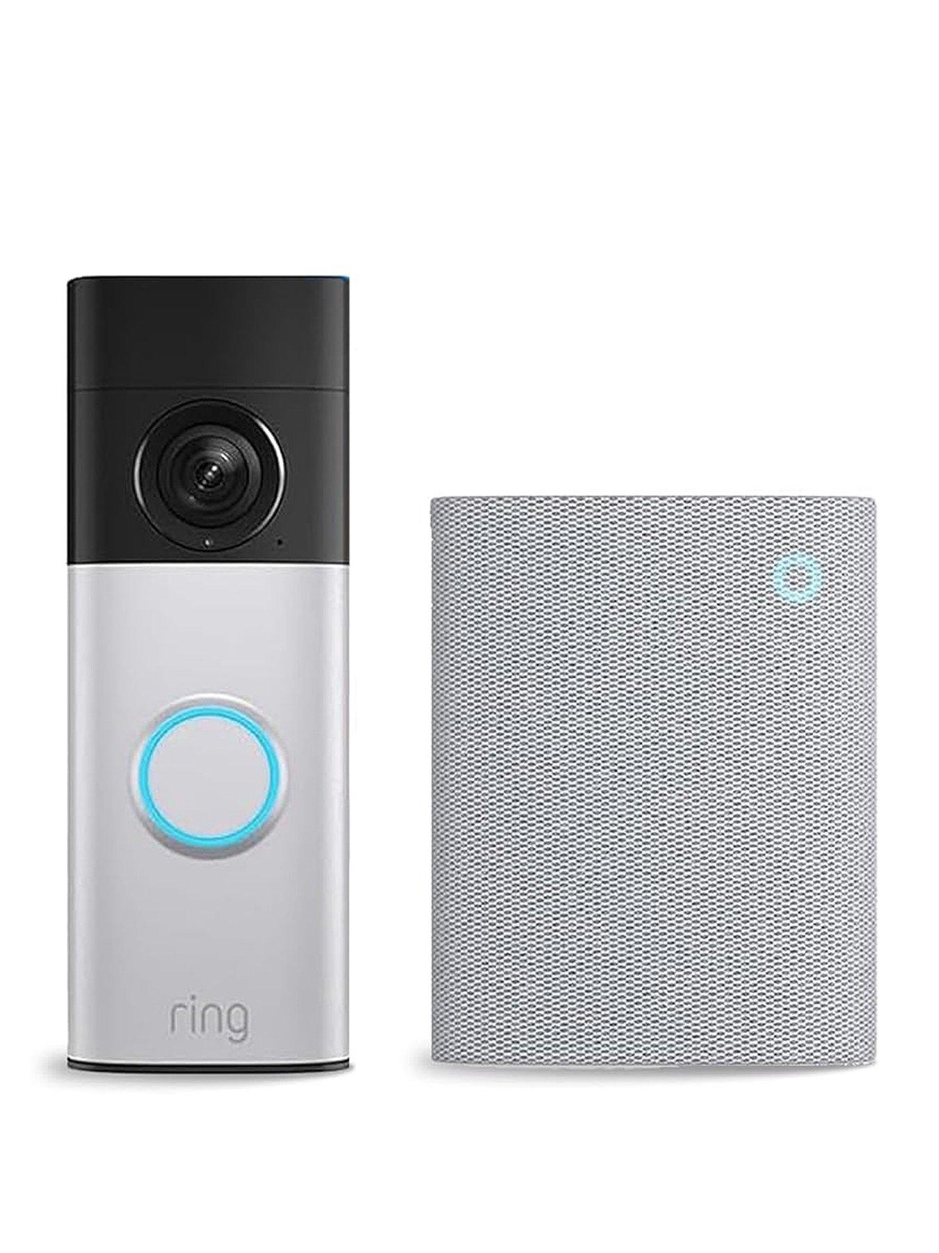 Ring Ring Battery Video Doorbell Speckled Grey (Newest Gen) & Indoor Cam Plus White - Image 16