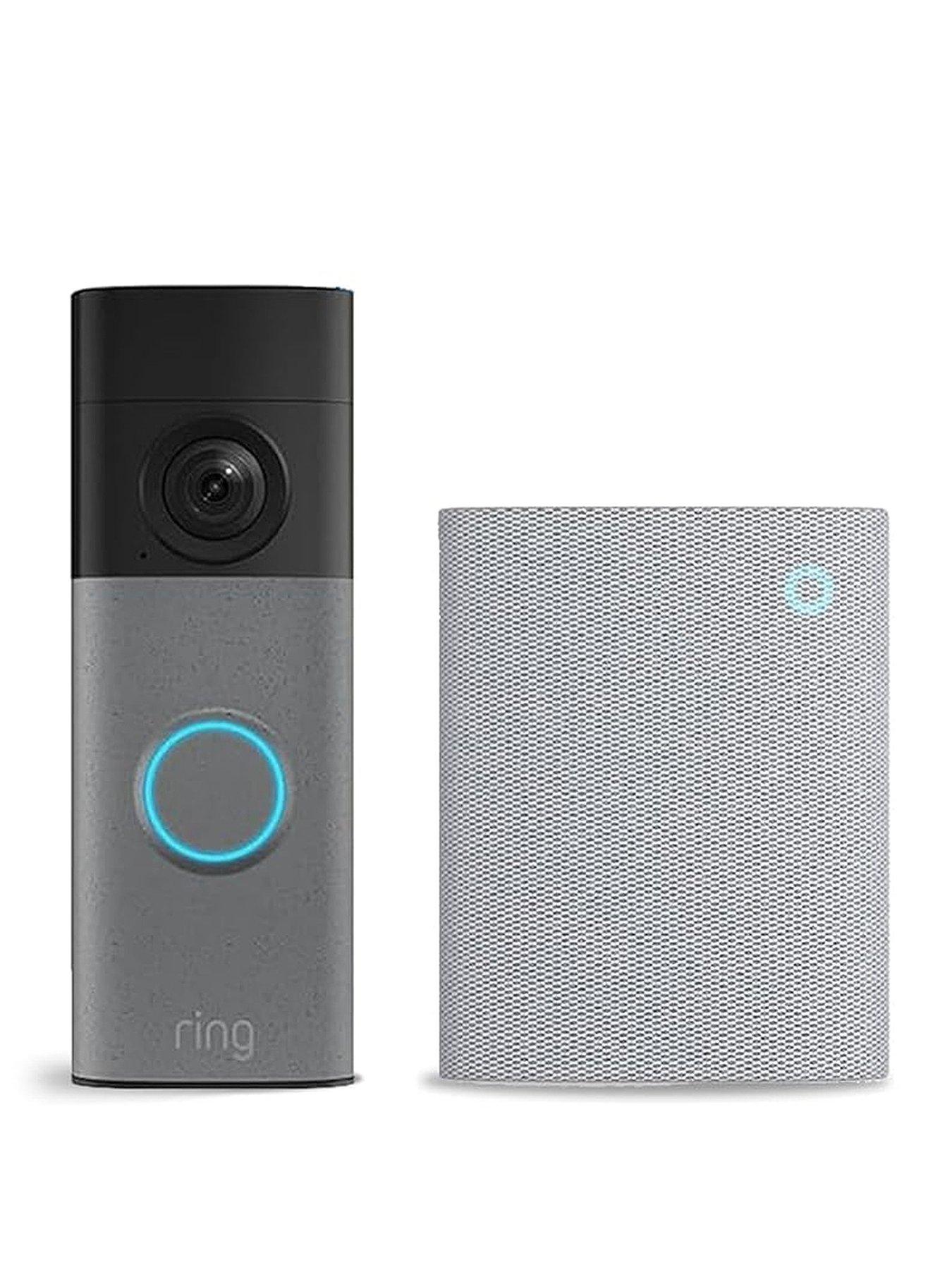 Ring Ring Battery Video Doorbell Speckled Grey (Newest Gen) & Indoor Cam Plus White - Image 14