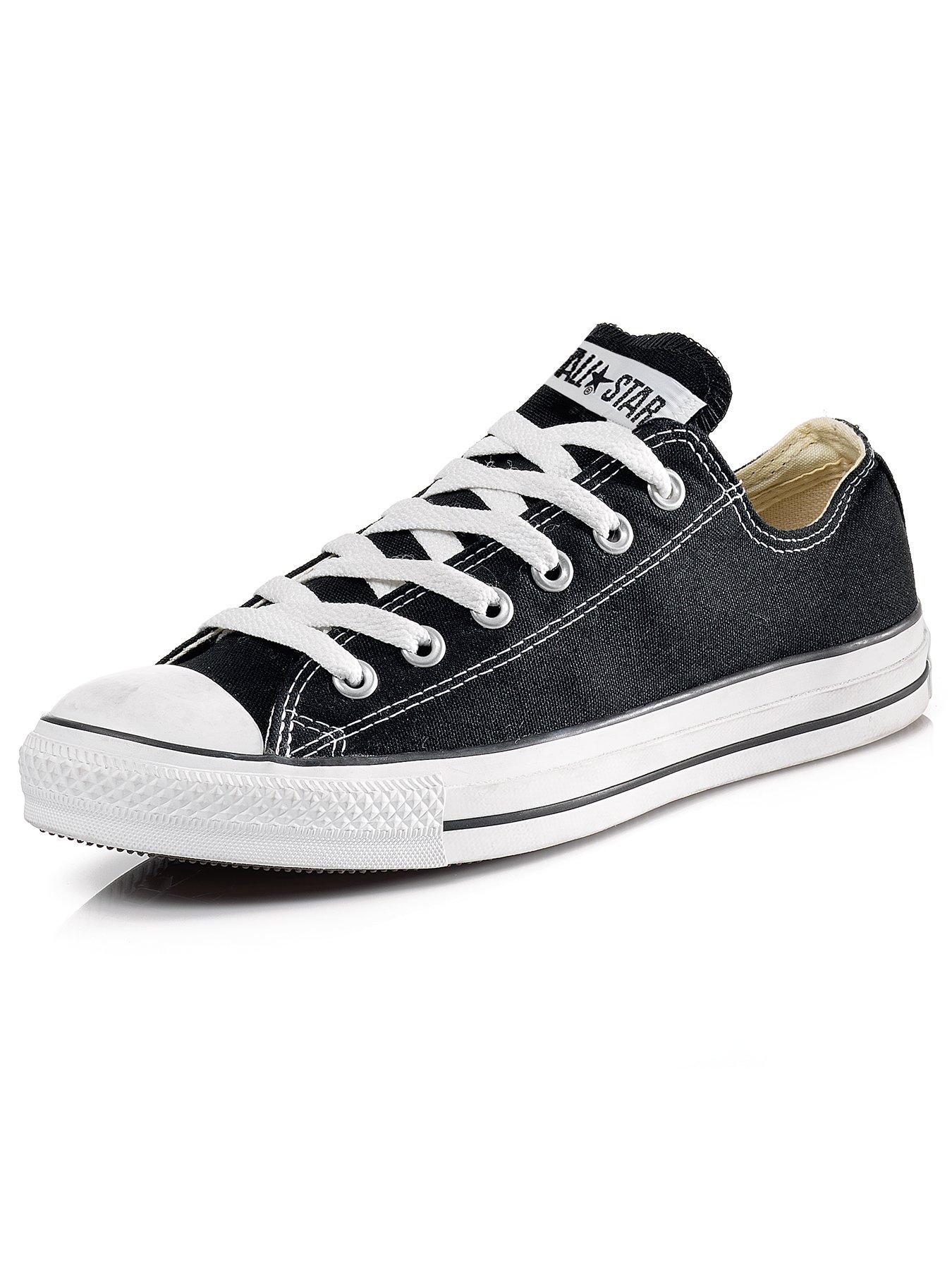 black all star oxford trainers