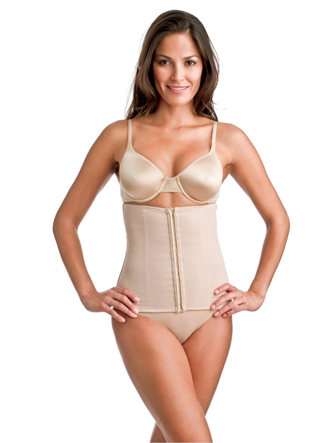 undefined Inches Off Waist Cincher - Black/Nude