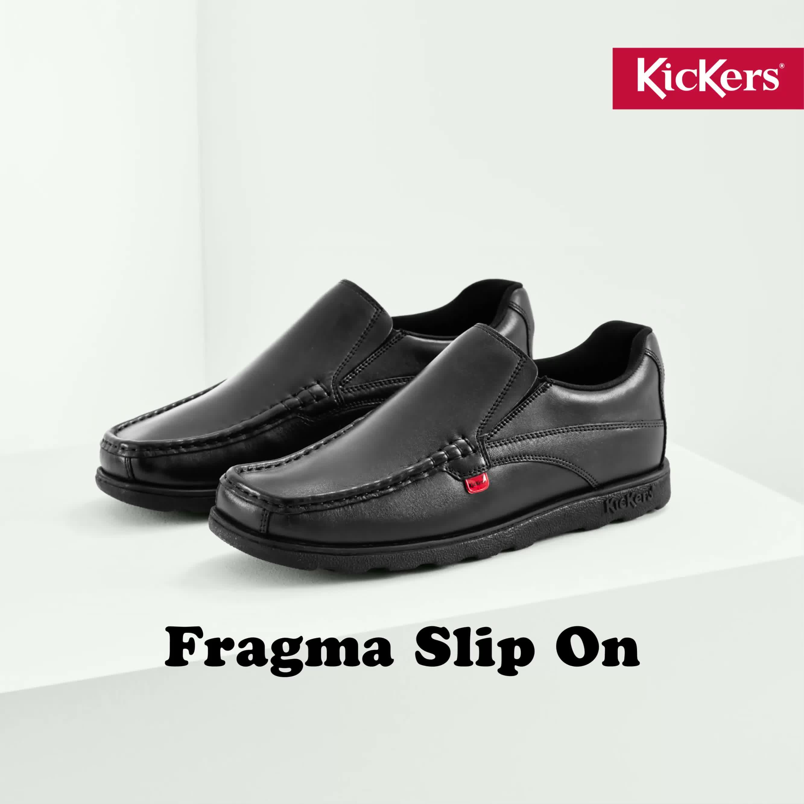 Men s Fragma Mens Formal Slip On Shoes Black