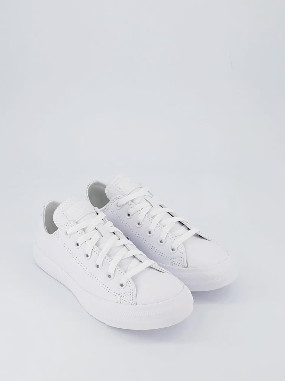 Image thumbnail 7 of 7 of Converse Leather Ox Trainers - White