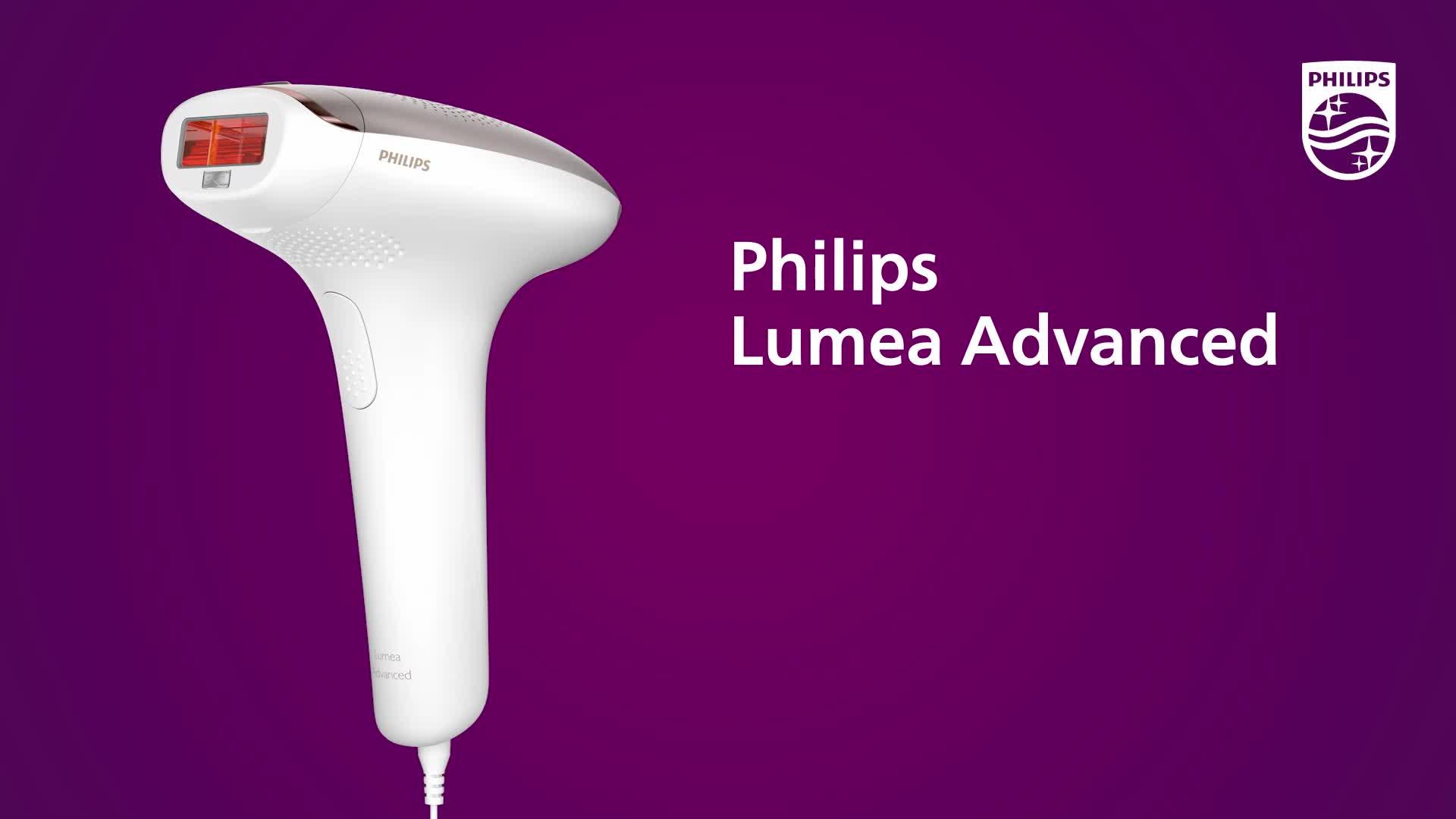 Philips Lumea IPL Advanced Hair Removal, corded with 3 attachments for  Body, Face and Bikini with pen trimmer, BRI923/00 
