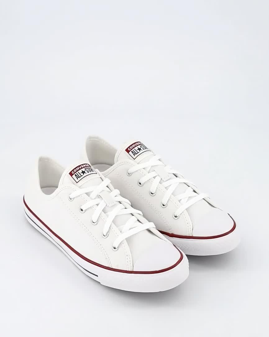 Image thumbnail 7 of 7 of Converse Womens Dainty Ox Trainers - White Multi