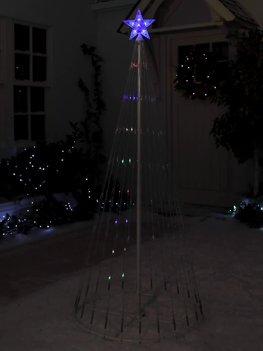 Image thumbnail 6 of 6 of Very Home 5.5ft Waterfall LED Indoor/Outdoor Christmas Tree Light