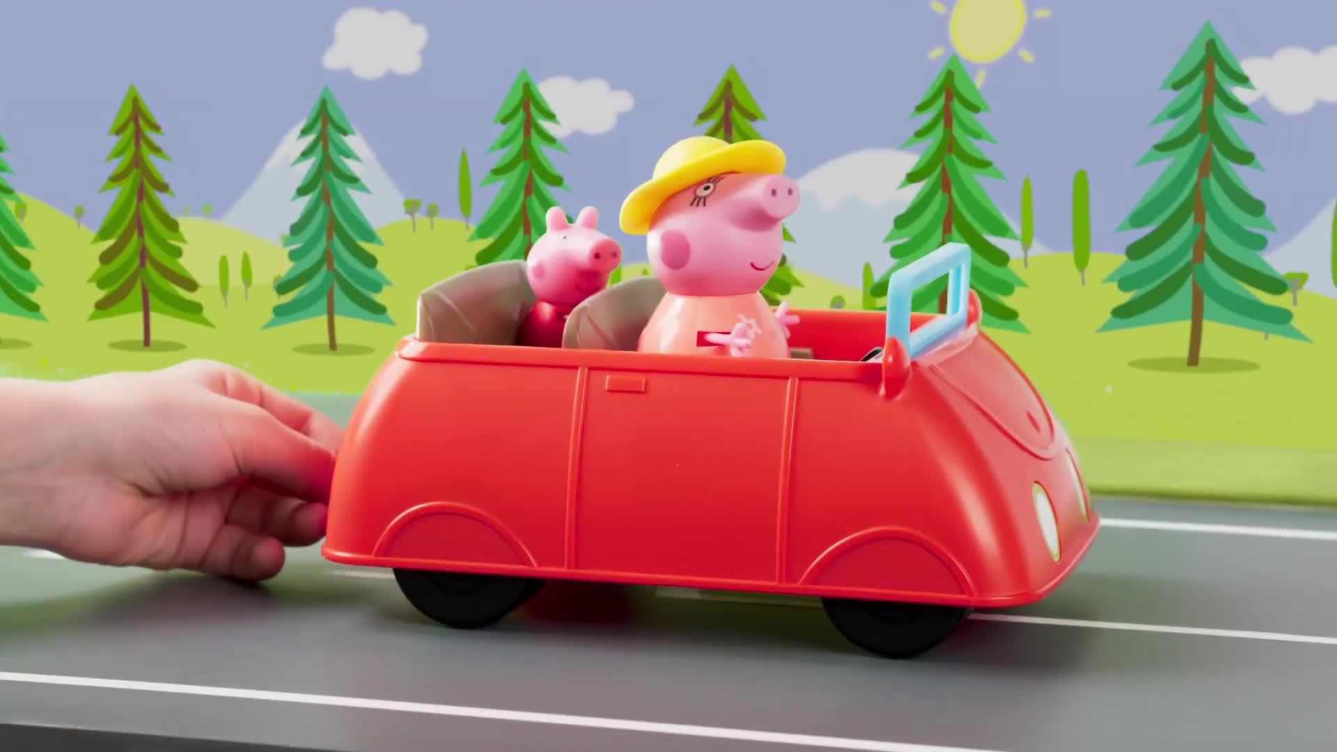 peppa pig big red car
