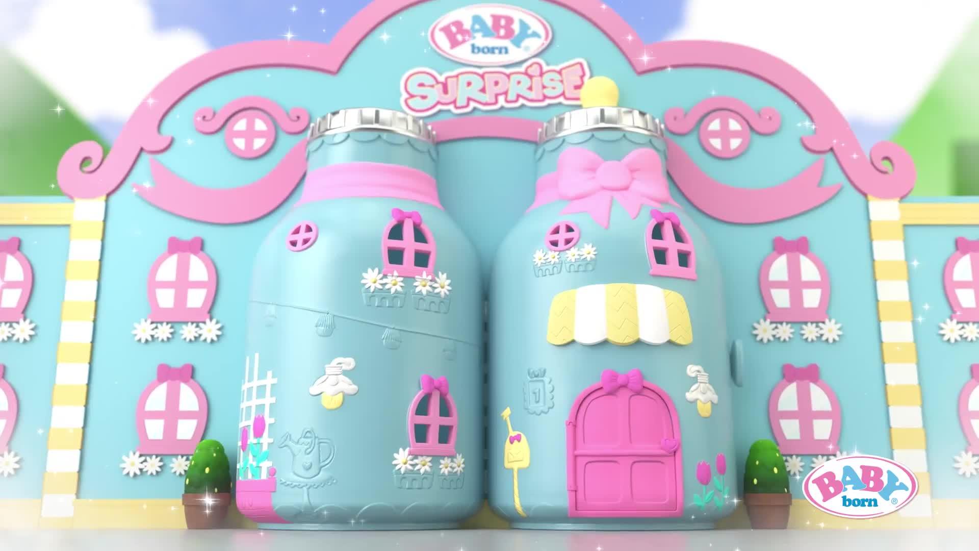 baby born surprise bottle house