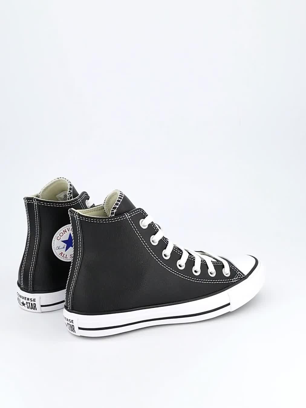 Image thumbnail 7 of 7 of Converse Leather Hi Top Trainers - Black