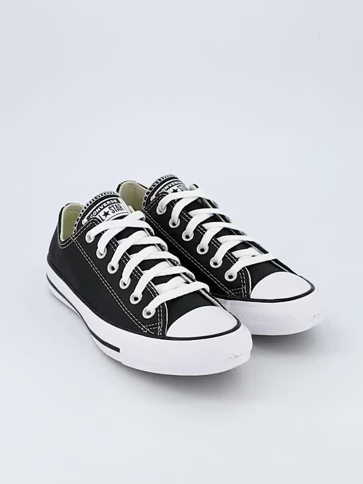 Image thumbnail 7 of 7 of Converse Unisex Leather Ox Trainers - Black