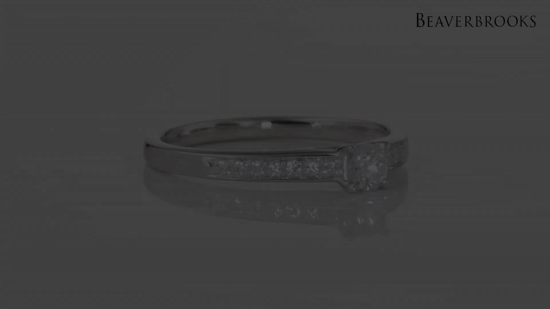 Image thumbnail 7 of 7 of Beaverbrooks Platinum Diamond Solitaire Ring
