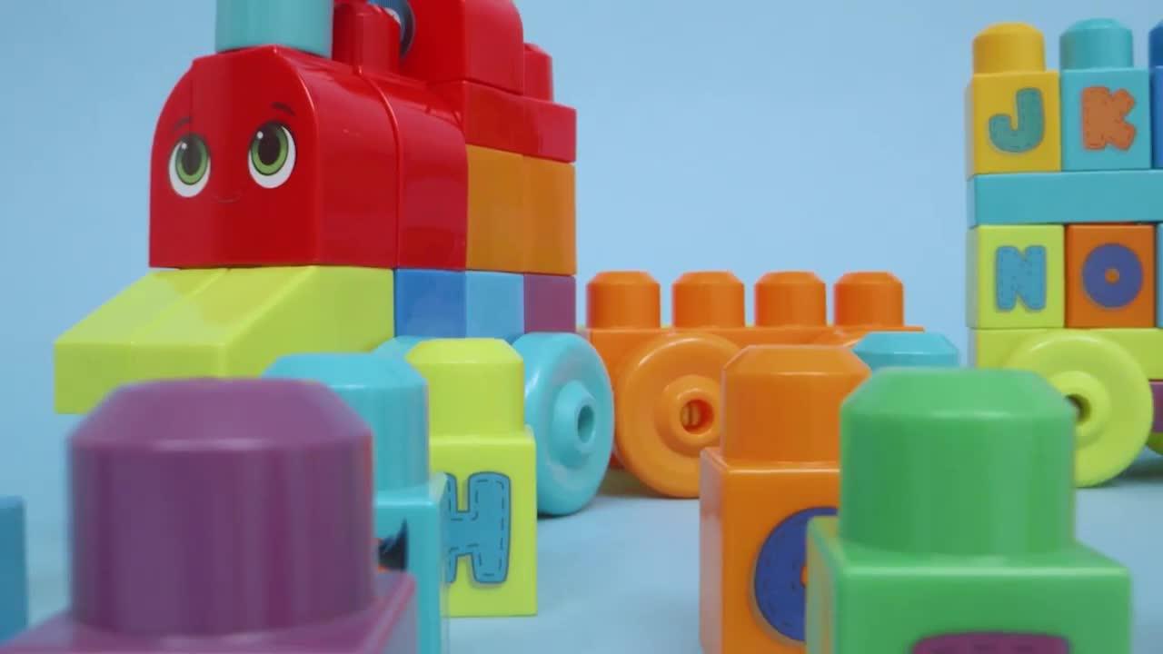 Image thumbnail 6 of 6 of MEGA First Builders ABC Learning Train and Bricks