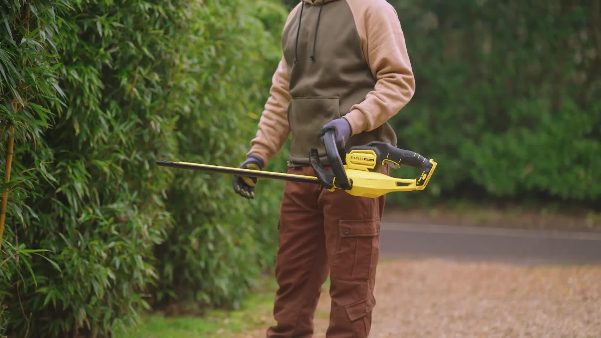 Image thumbnail 6 of 6 of Stanley FatMax SFMCHT885M1-GB V20 18V Lithium Ion Cordless Hedge Trimmer 4.0AH Battery