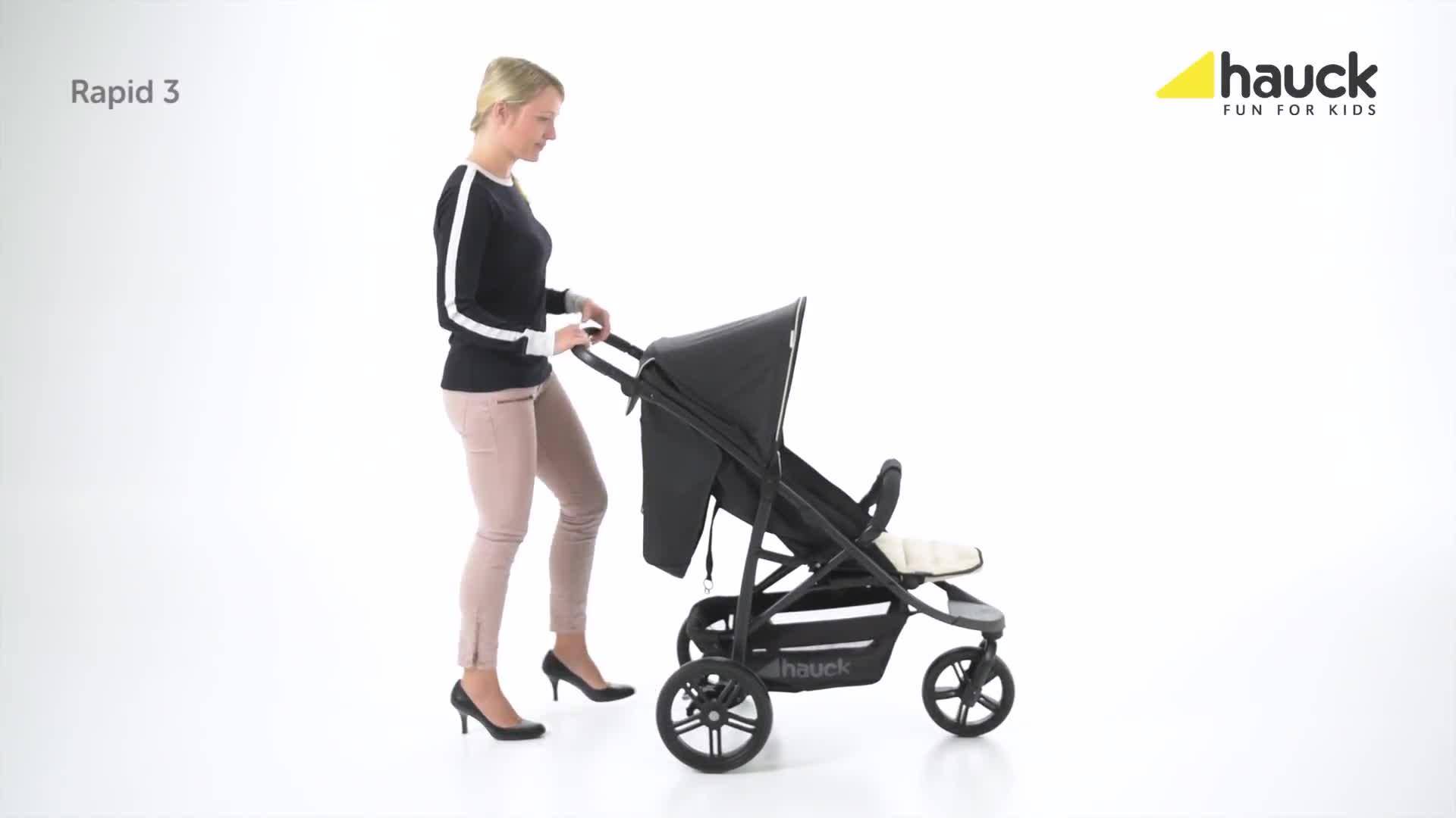 hauck 3 wheel stroller