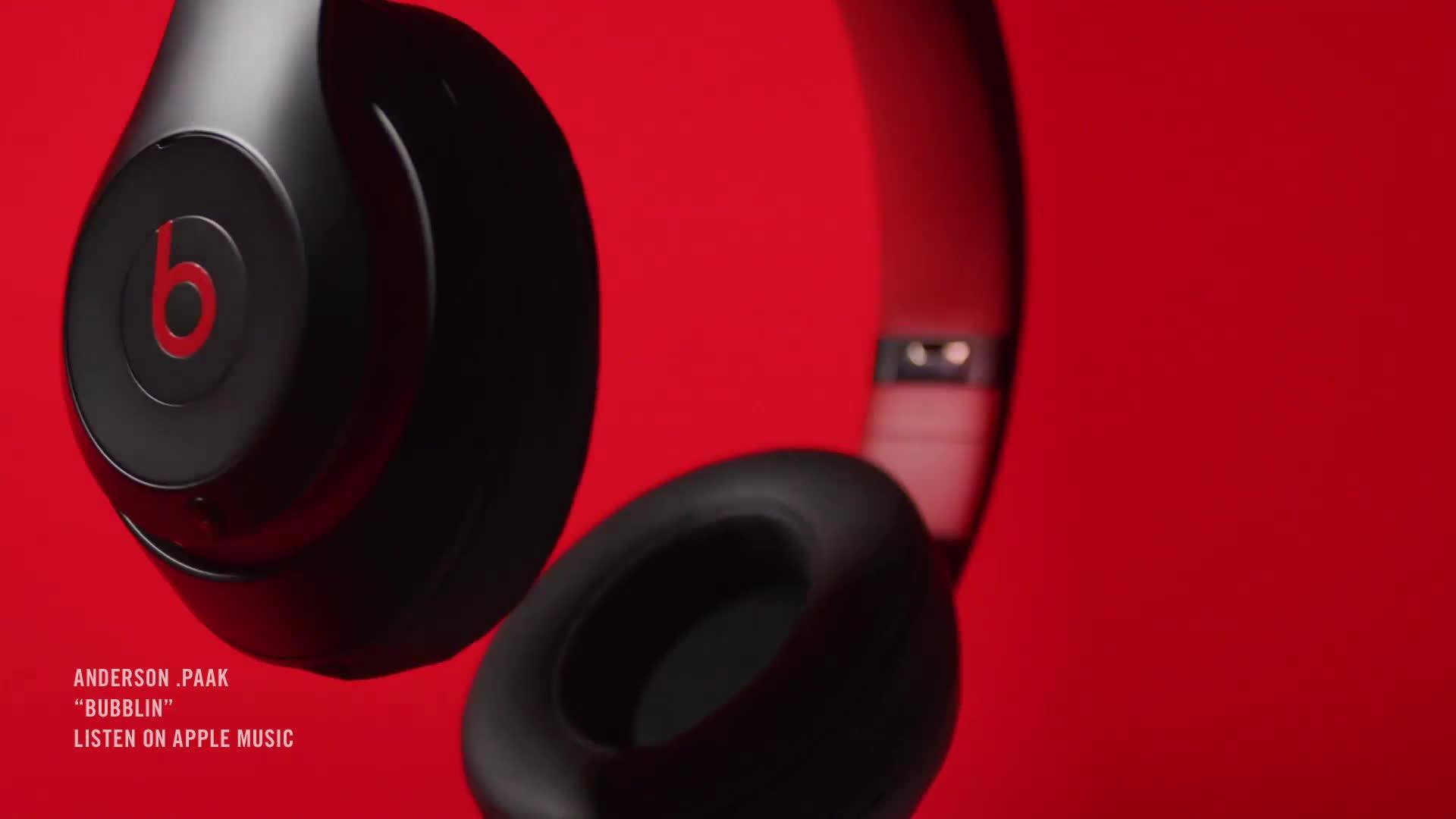 beats studio black and red