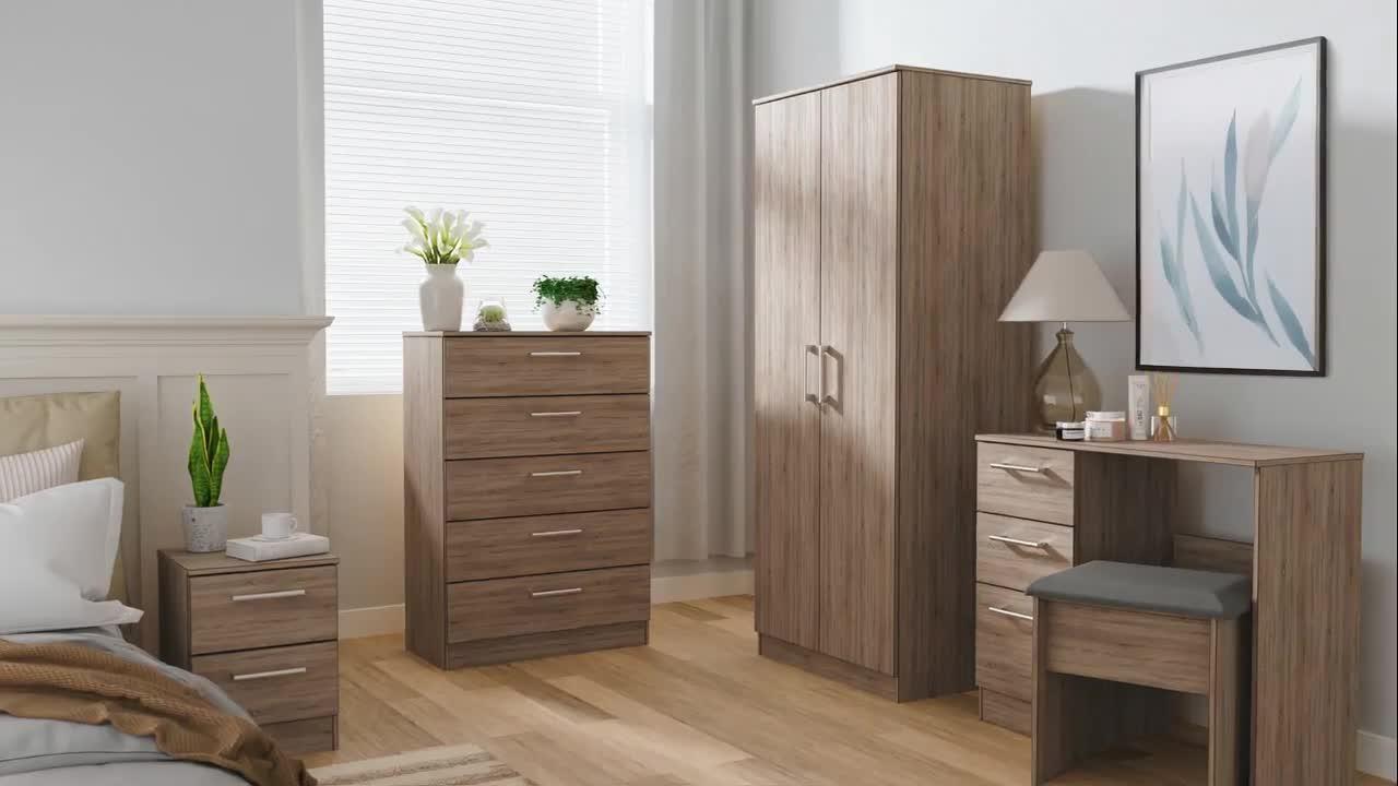 Image thumbnail 7 of 7 of SWIFT Halton Ready Assembled 2 Drawer, 2 Door Wardrobe&nbsp;- FSC&reg; Certified