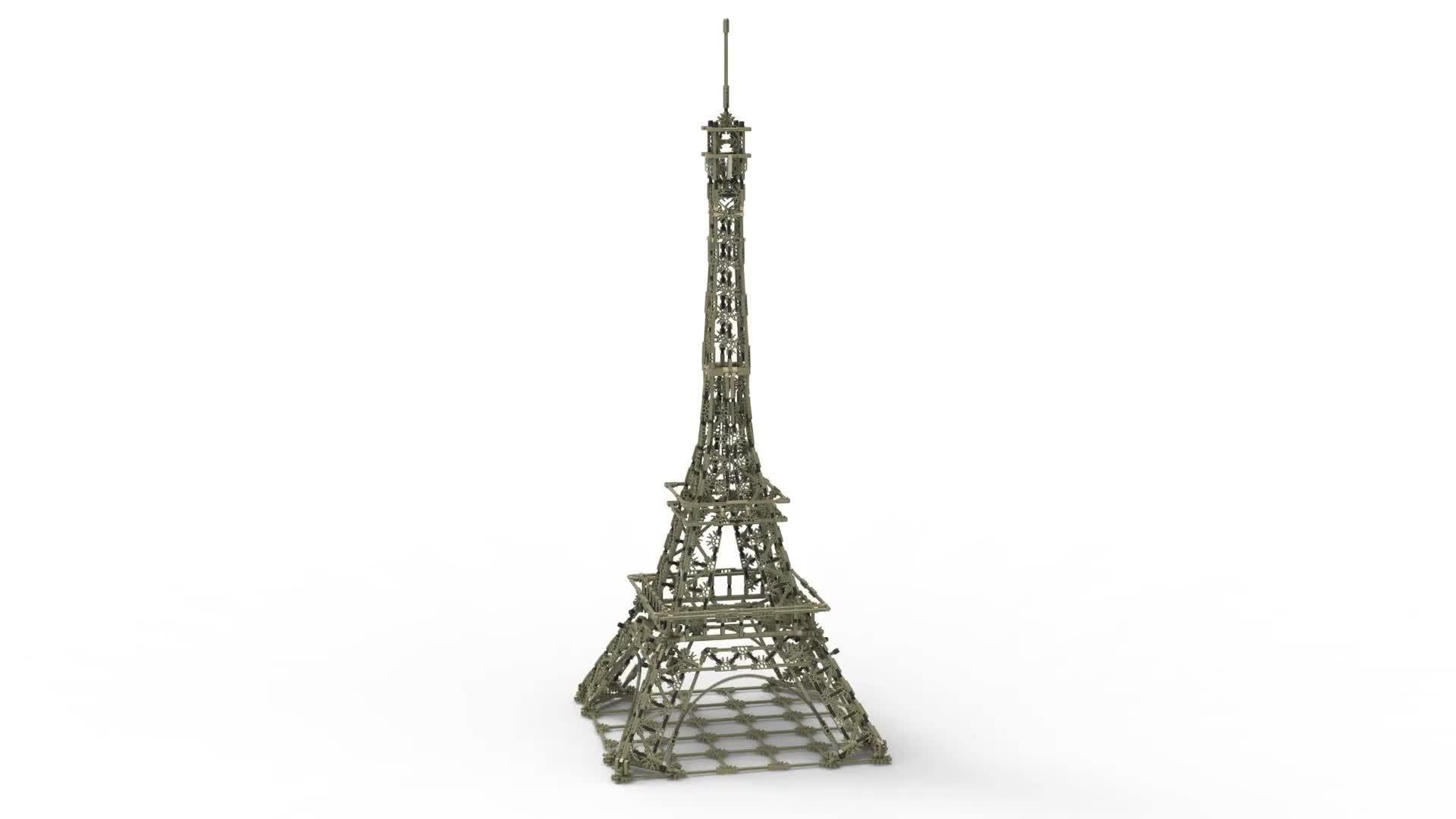 knex architecture eiffel tower