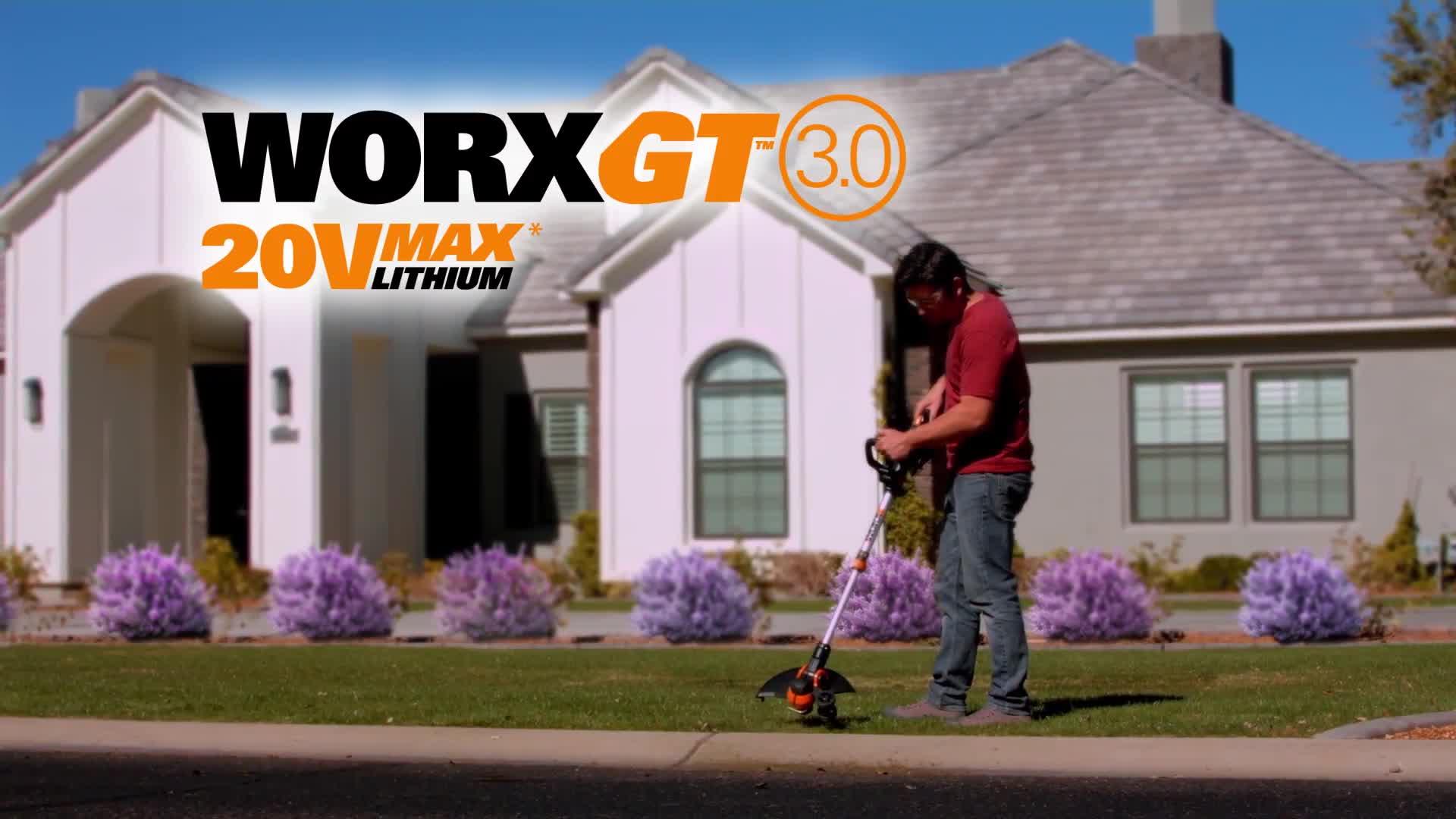 Worx WG163E 20v GT3 Cordless grass trimmer very