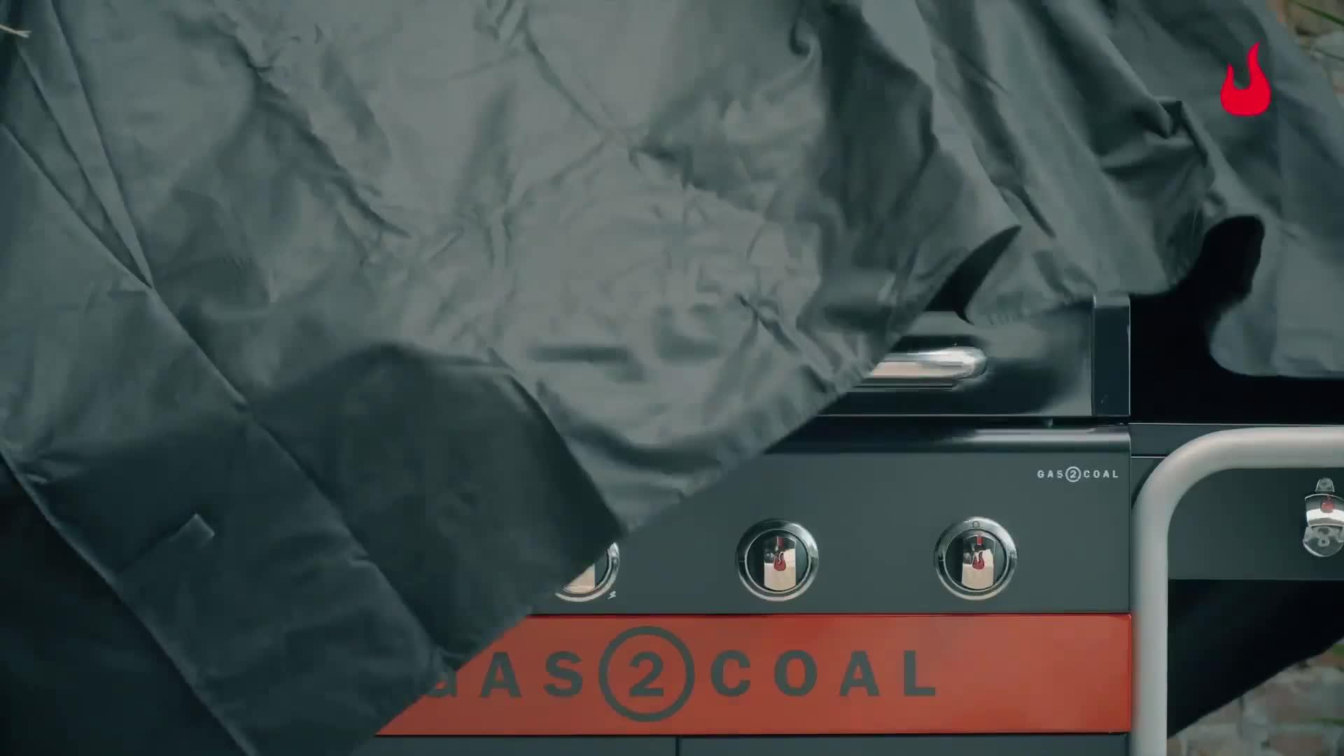 Image thumbnail 7 of 7 of Char-Broil Gas2Coal 440 Hybrid Grill - 4 Burner Gas &amp; Coal Barbecue Grill (Black Finish)