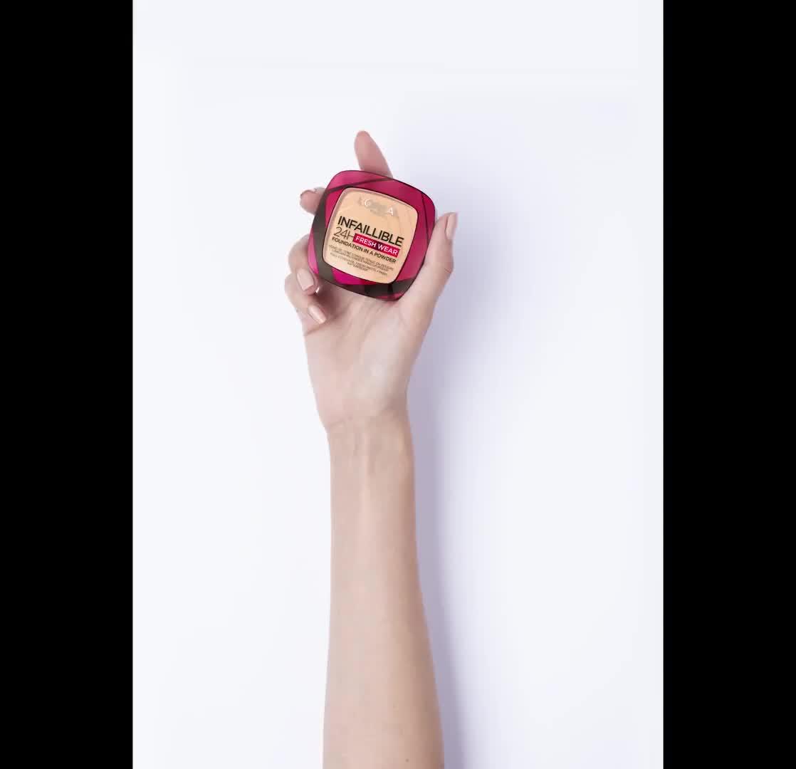 Image thumbnail 6 of 6 of L'Oreal Paris Infallible 24H Fresh Wear Foundation in a Powder, longwear coverage, mattifying finish, available in 6 shades