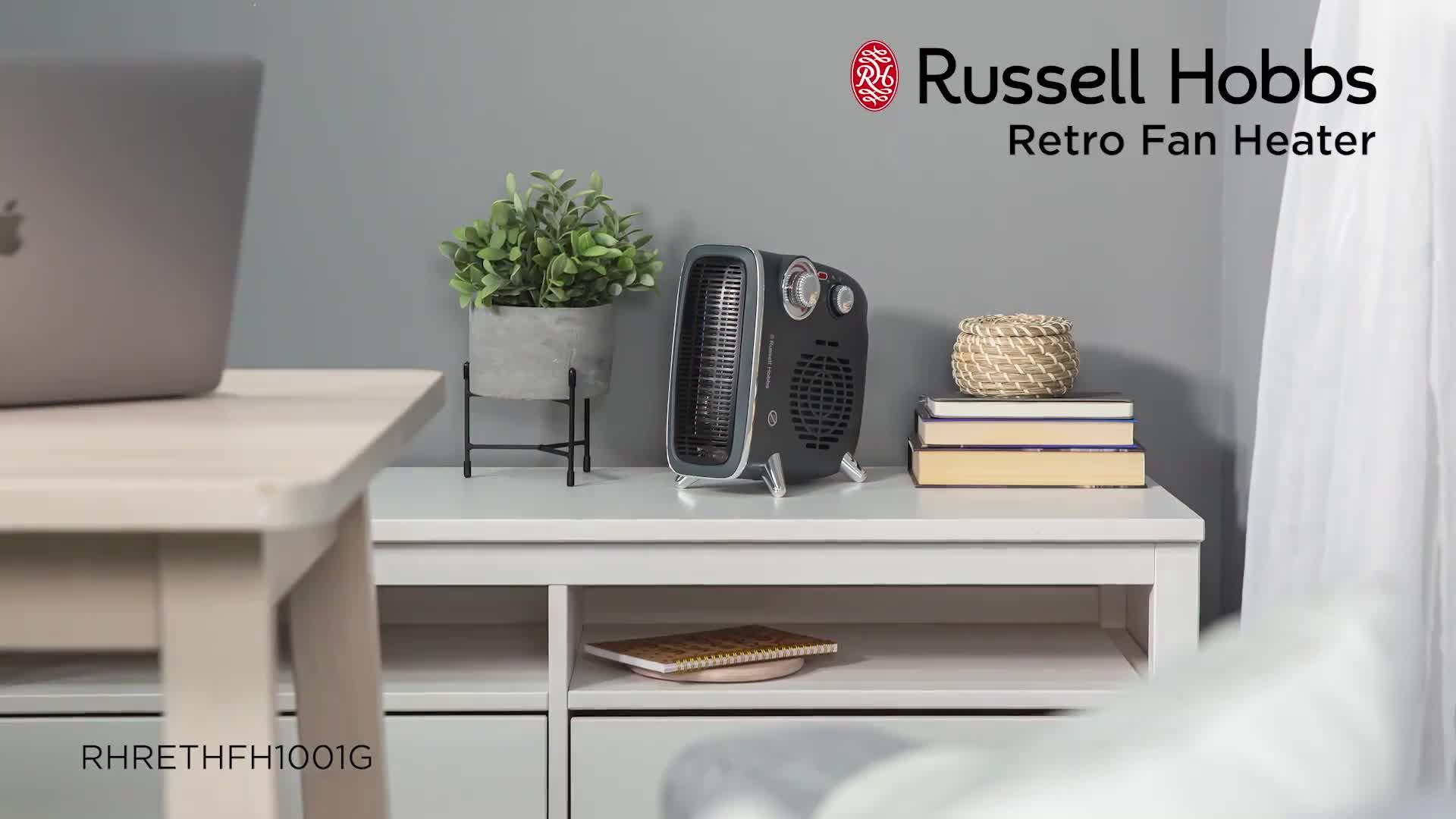 Russell Hobbs Retro Fan Heater RHRETHFH1001G | very.co.uk